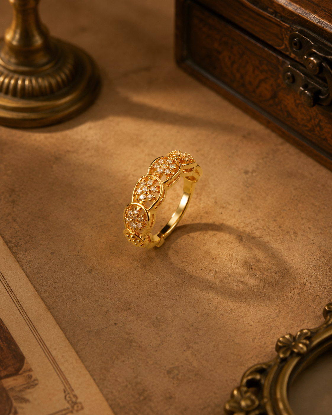 Wood Adjustable Ring