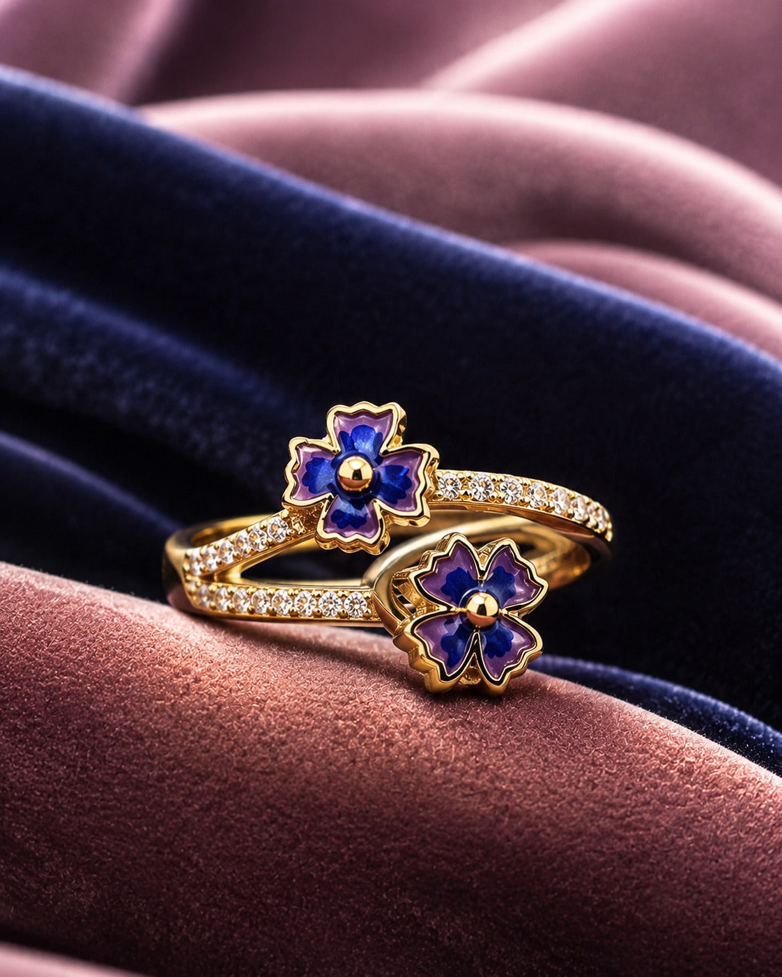 Blueberry Adjustable Ring