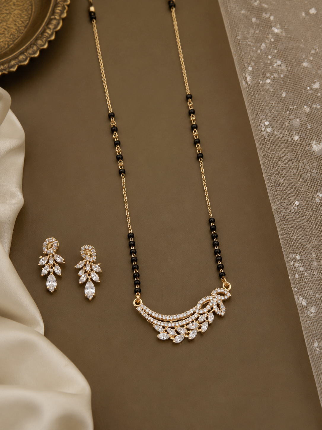 Ritvi Mangalsutra with Earrings