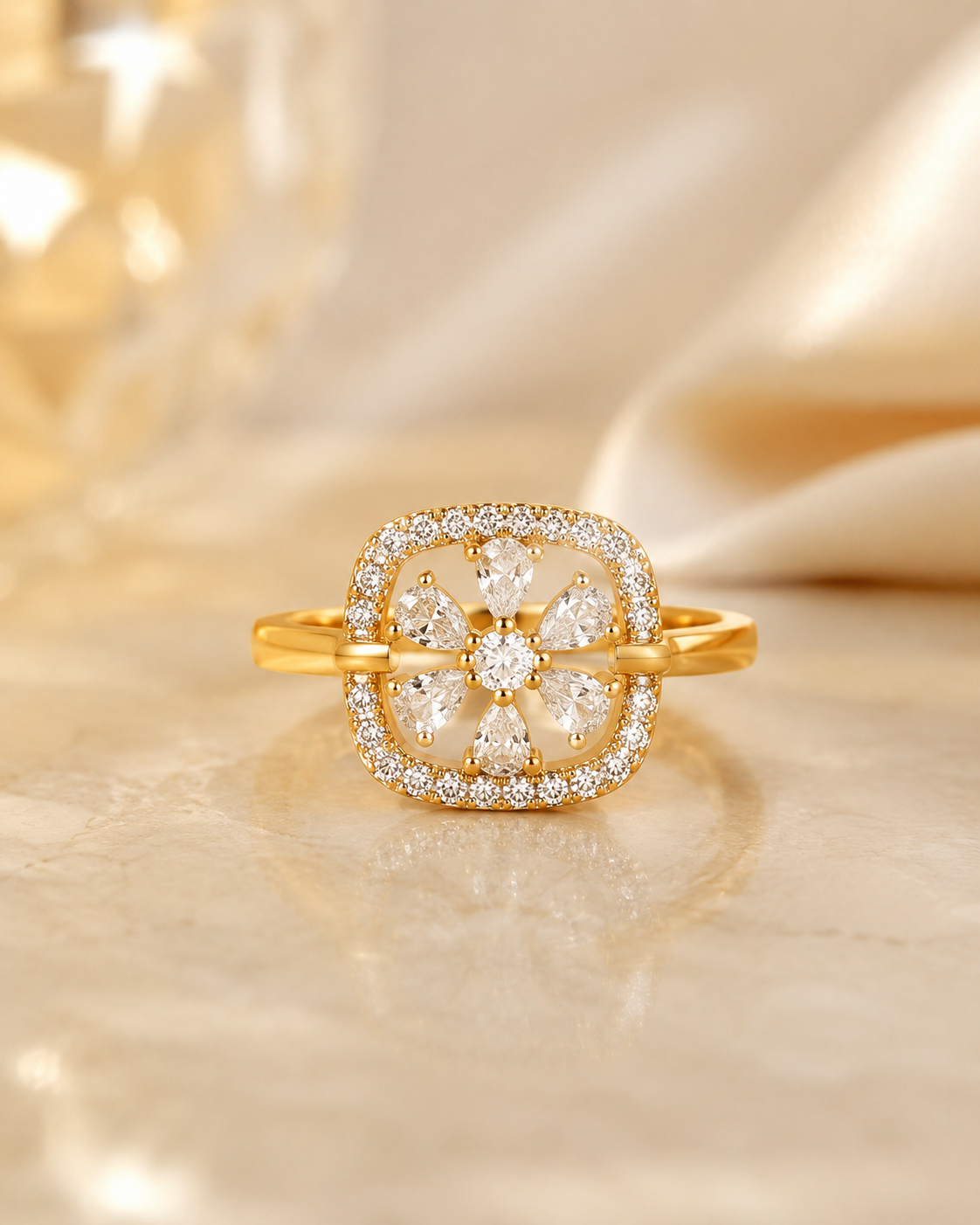 Lotus Adjustable Ring
