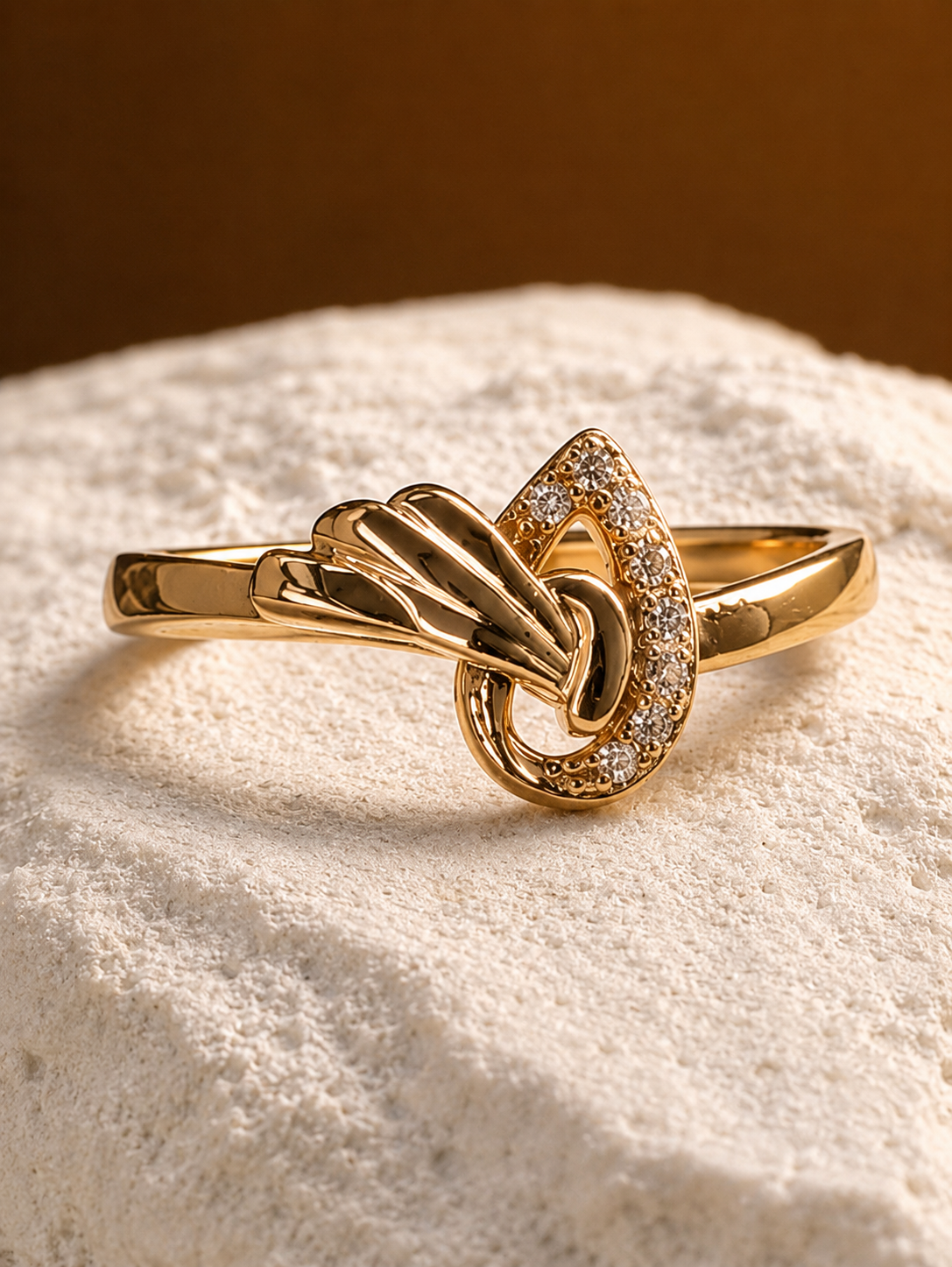 Dewdrop Adjustable Ring