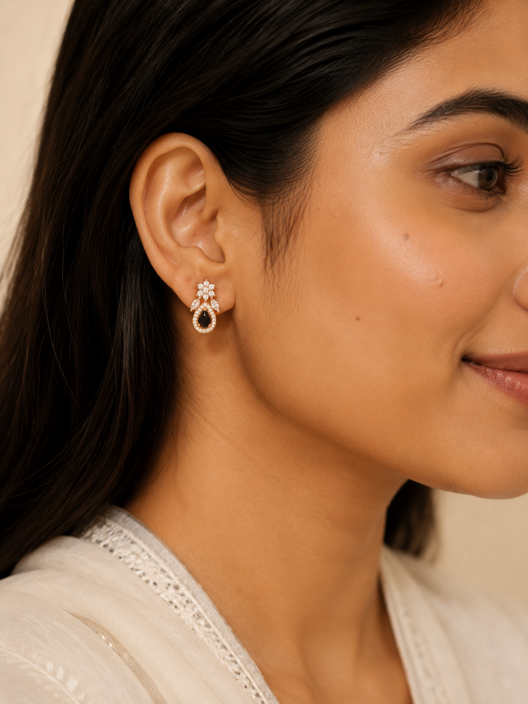 Aanya Black Earrings