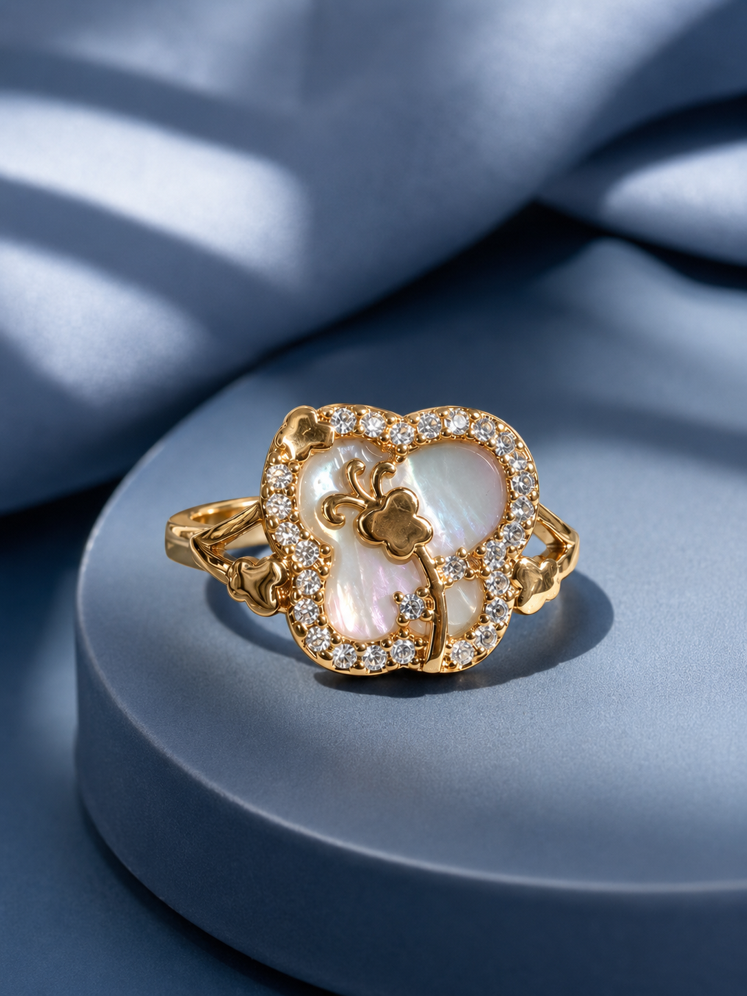 Clover Adjustable Ring