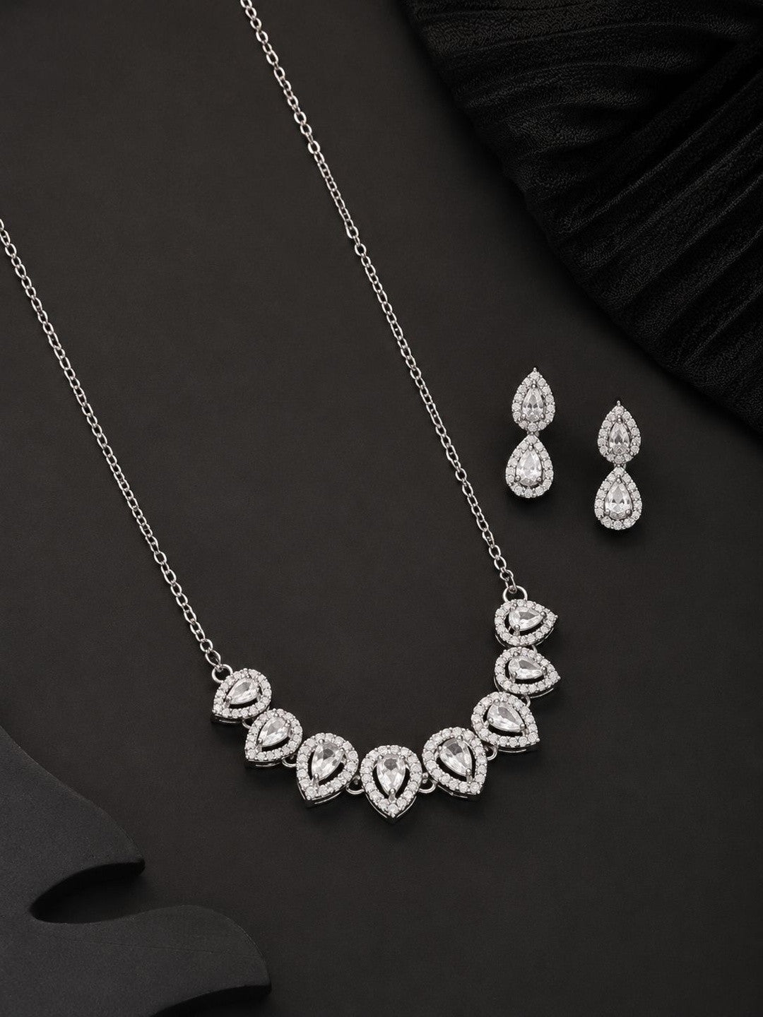 Ziya Silver Necklace Set