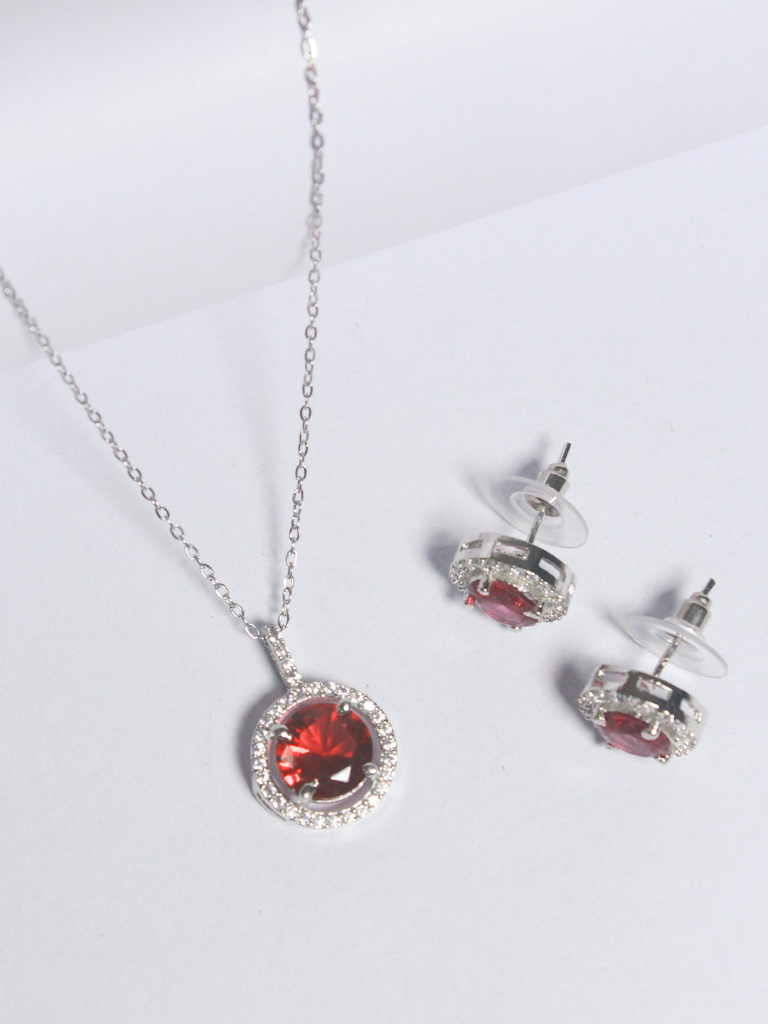 Diamond Solitaire Pendant Set - Zerakijewels