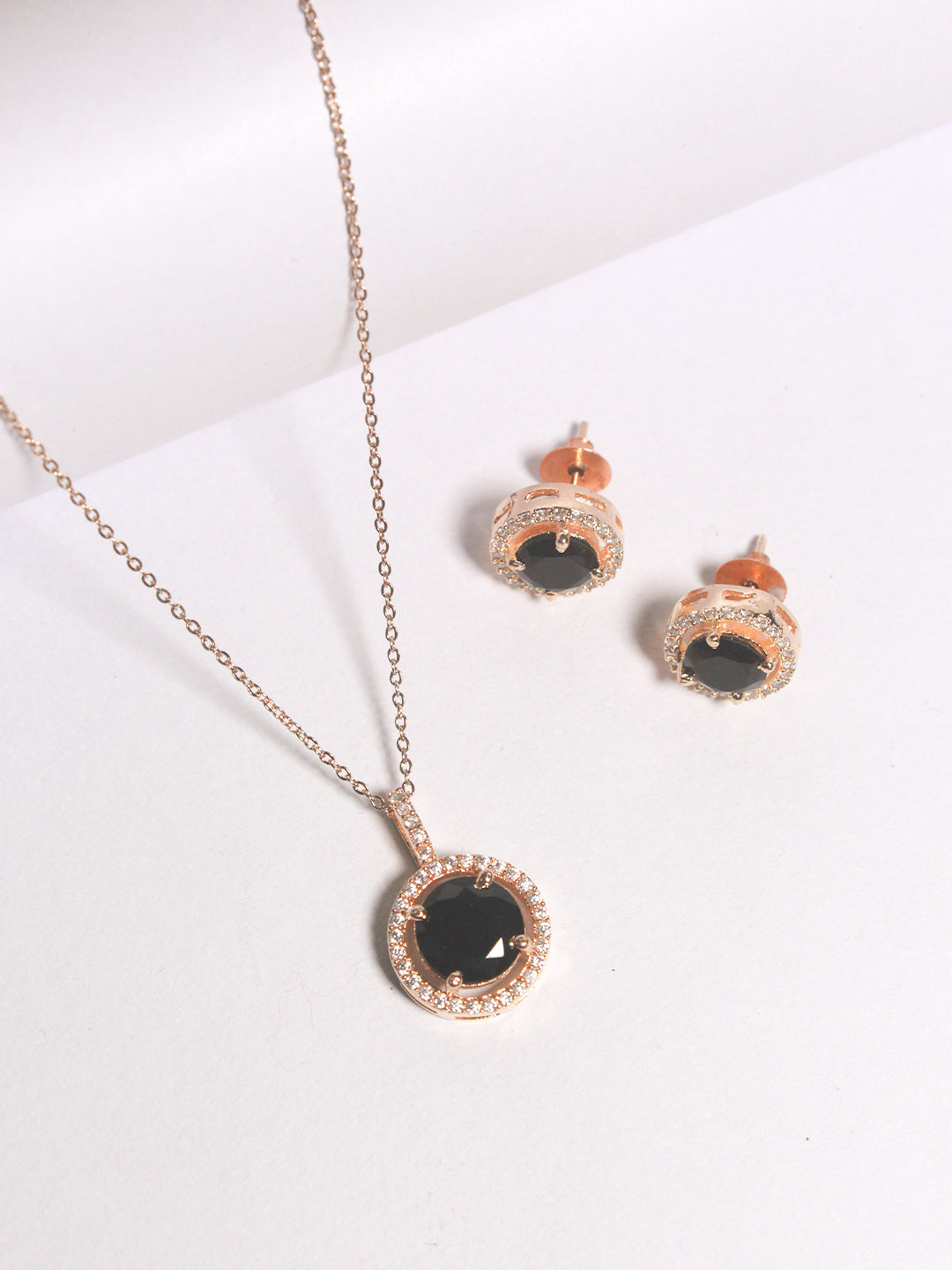 Diamond Solitaire Pendant Set - Zeraki Jewels