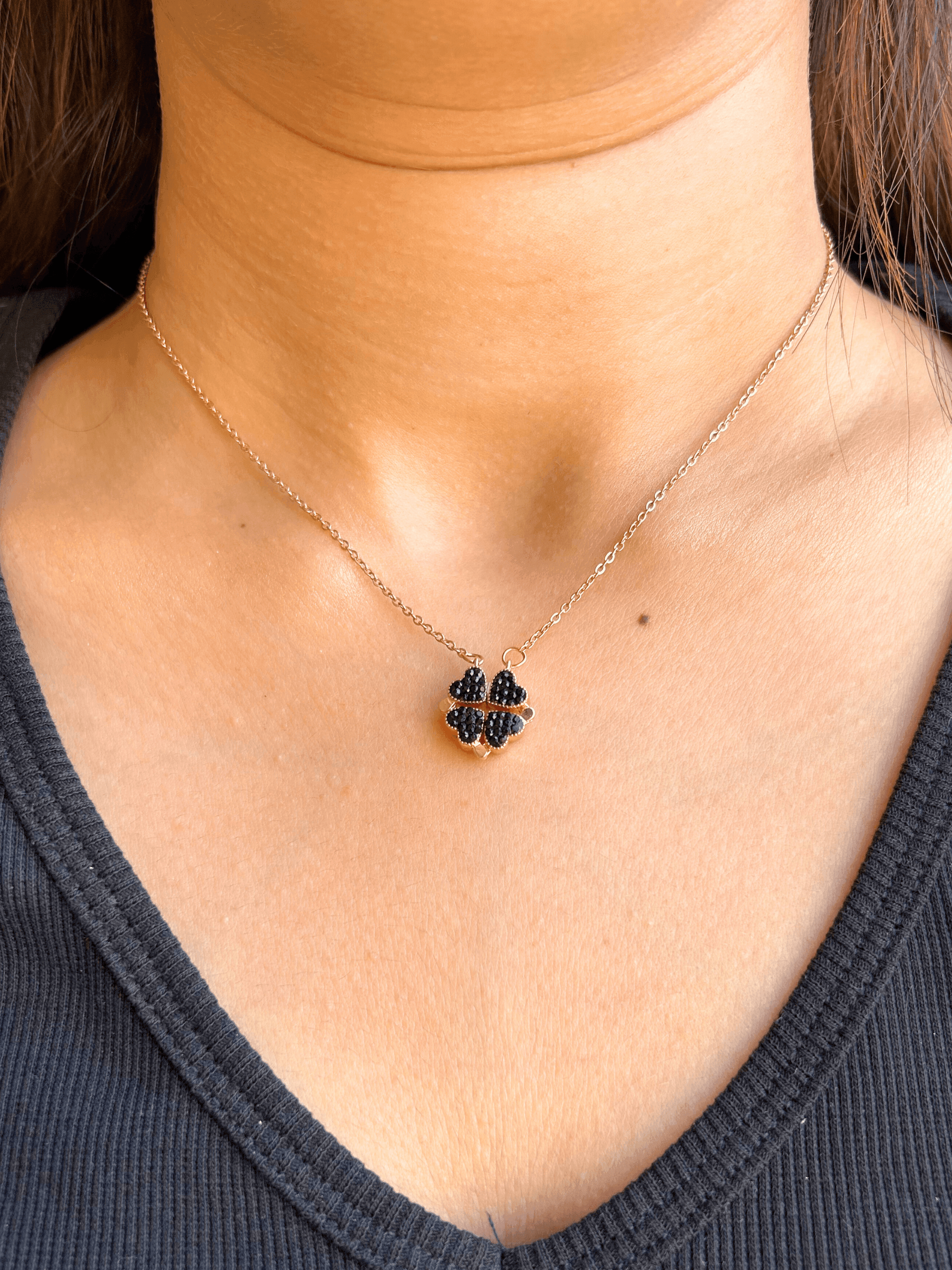 Dual Side Clover Pendant - Zeraki Jewels