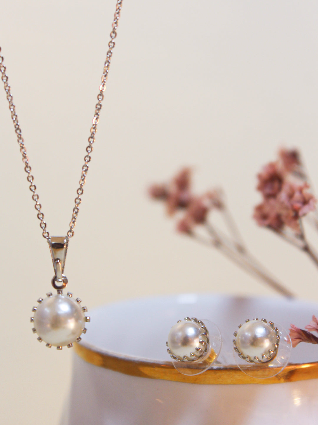 Pearl Pendant Set - Zerakijewels