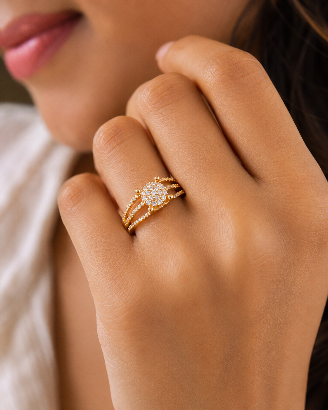 Primula Adjustable Ring