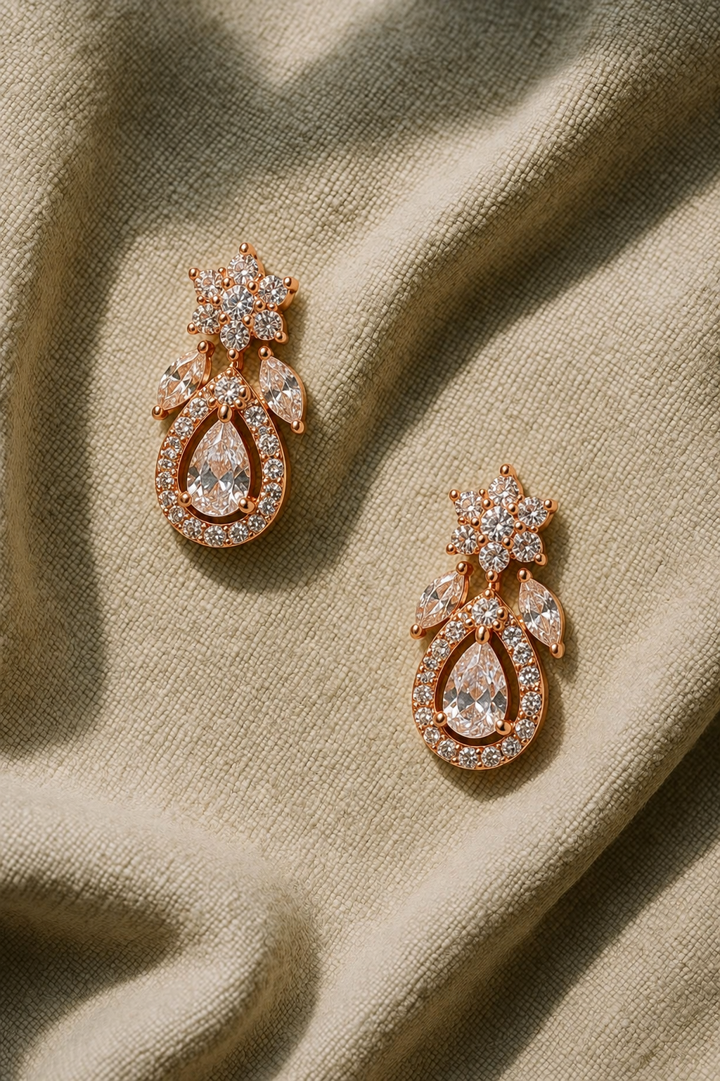 Aanya White Earrings