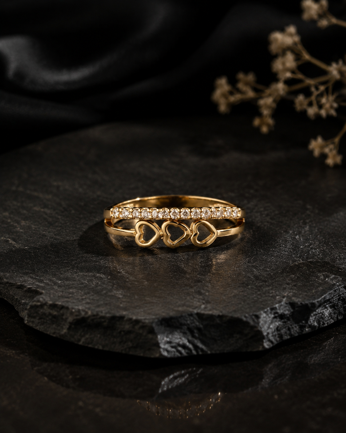 Golden Horizon Adjustable Ring