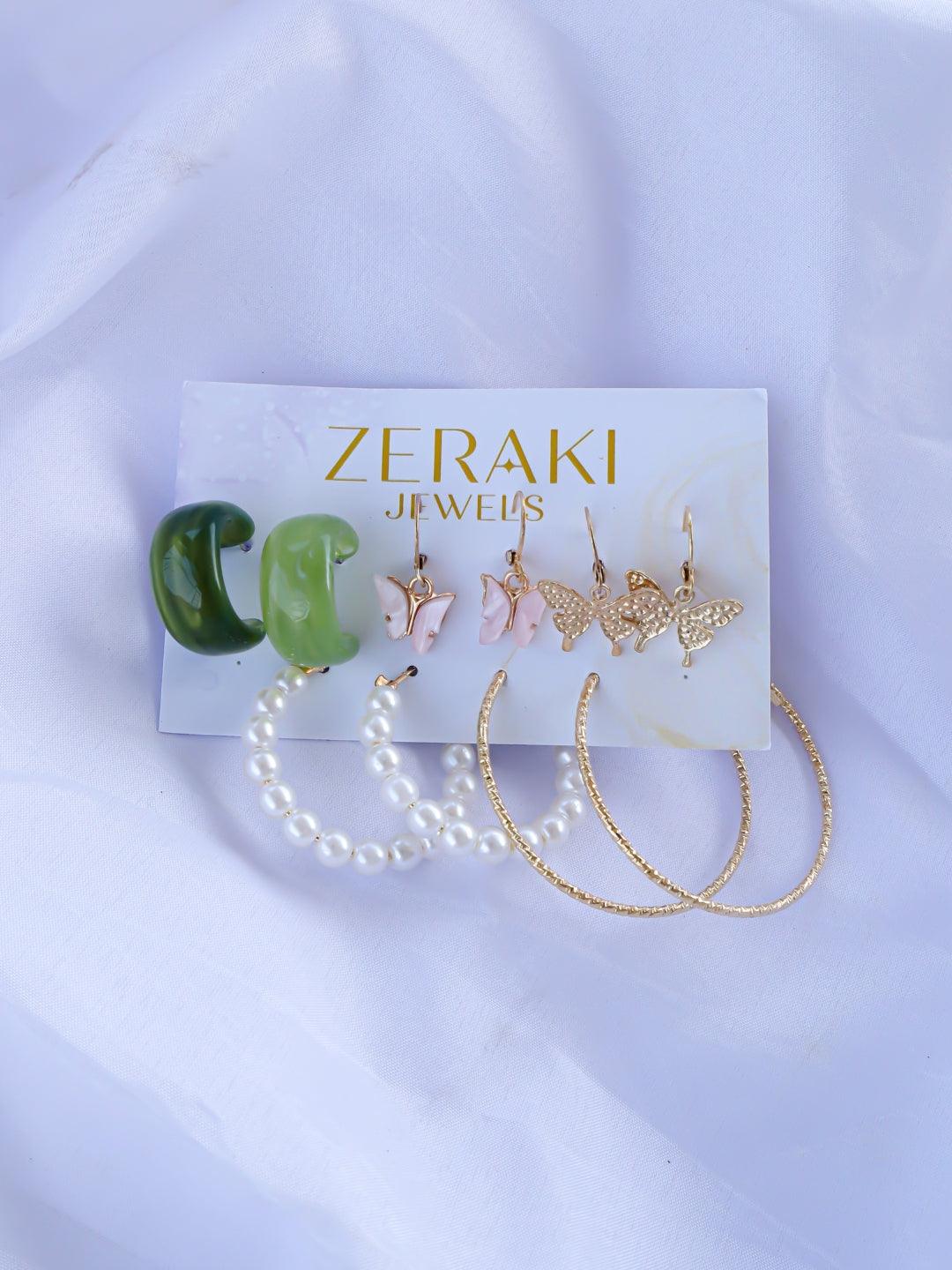 Majesty Melody Earrings Combo - Zerakijewels