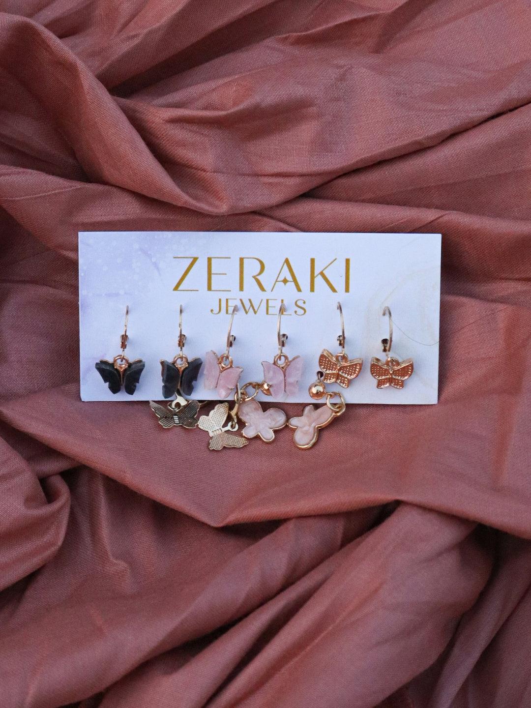 Fun and Flirty Earrings Combo - Zeraki Jewels 
