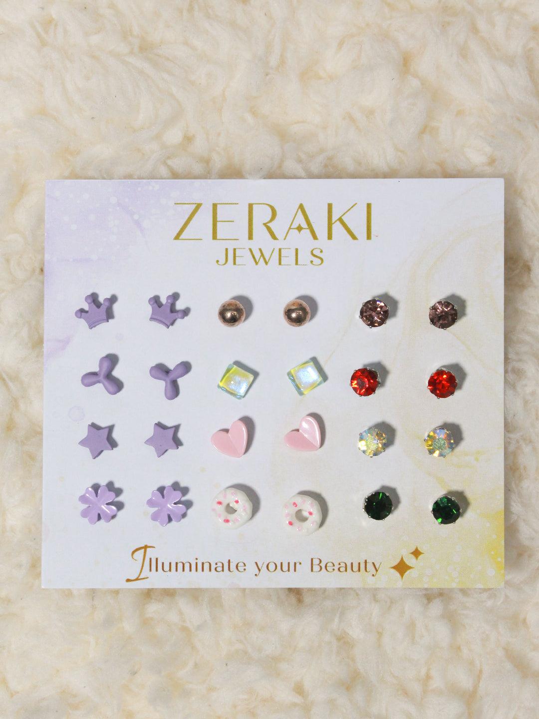 Style-Savvy Shopper Earrings Combo - Zerakijewels