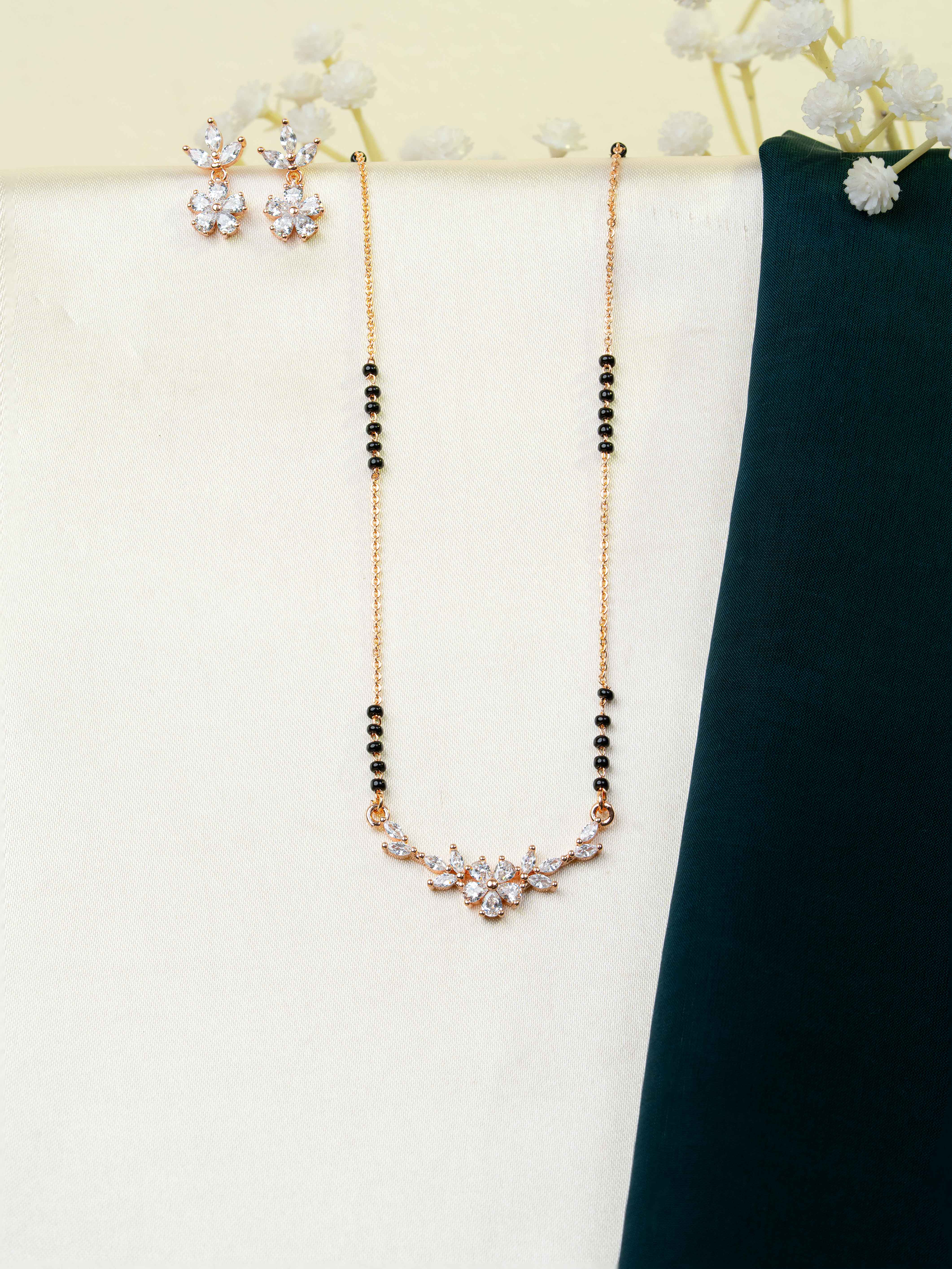 mahira Mangalsutra With Earrings