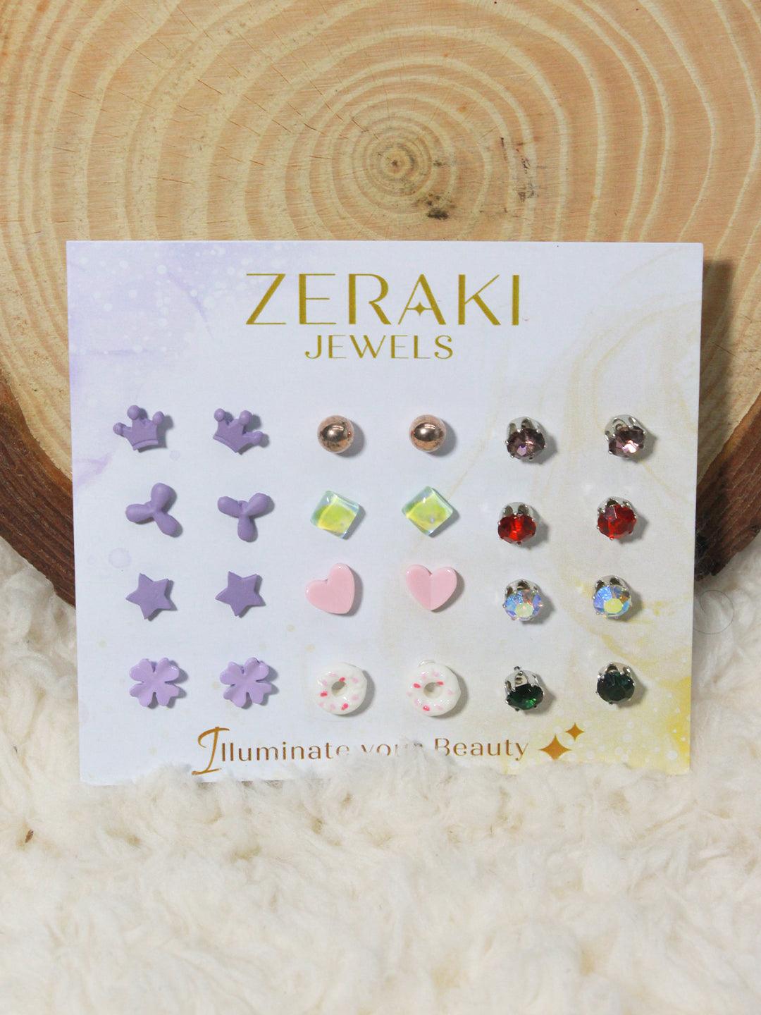 Style-Savvy Shopper Earrings Combo - Zerakijewels