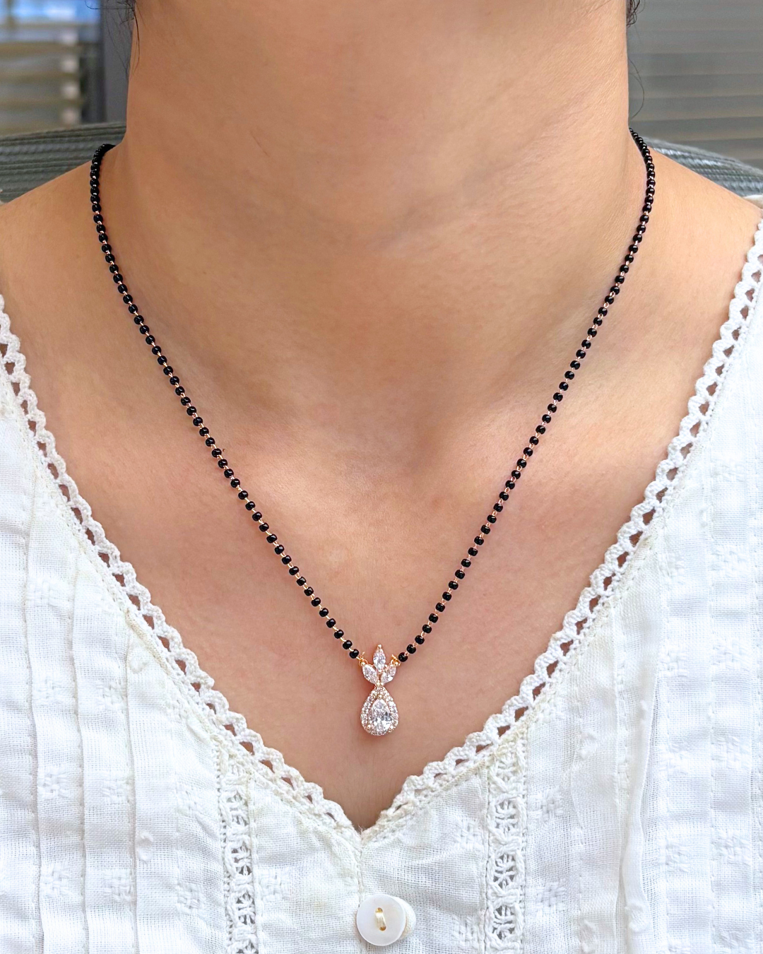 Ahira Full Black Beads  Mangalsutra
