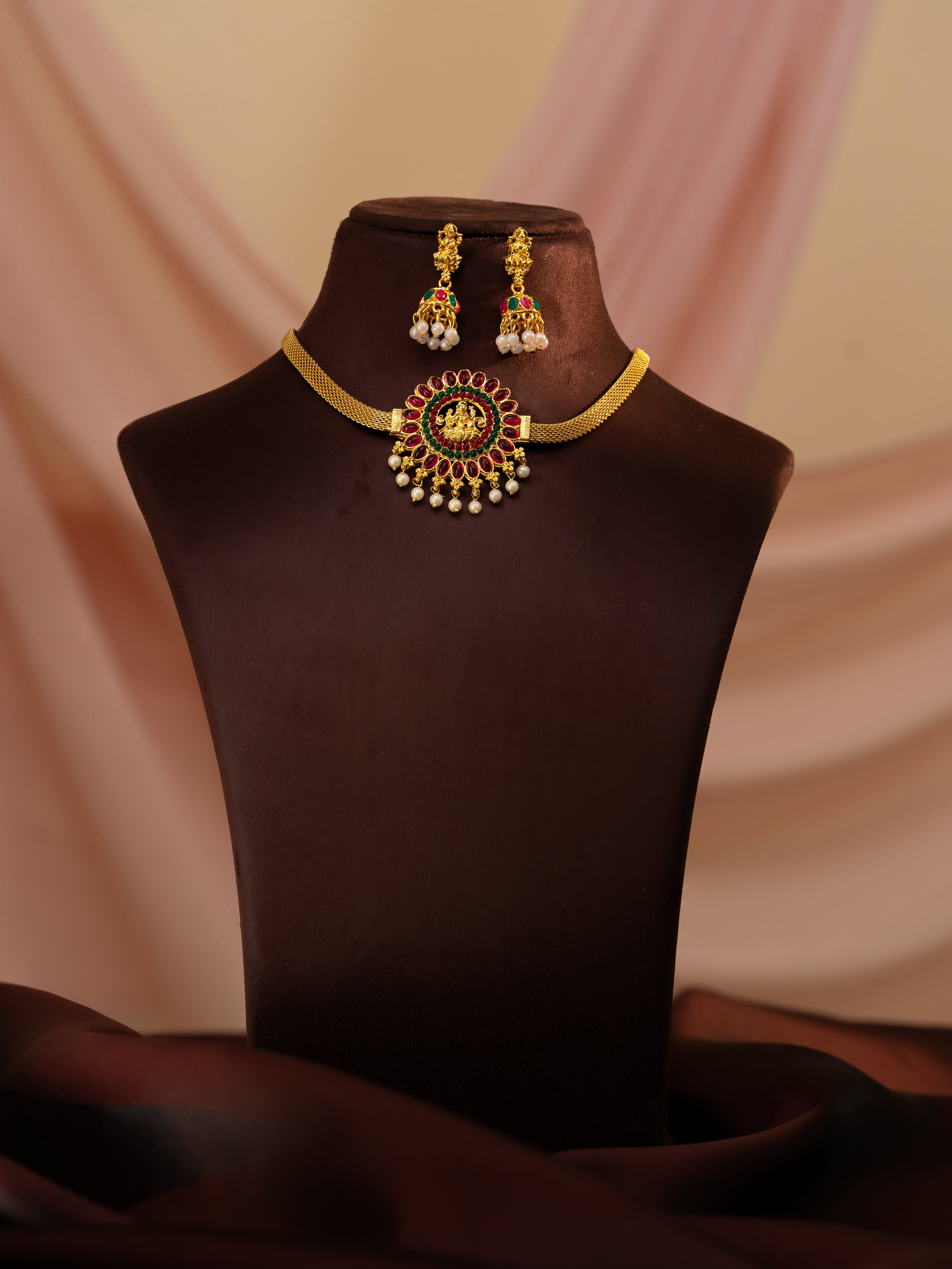 Shivangi Temple Necklace set