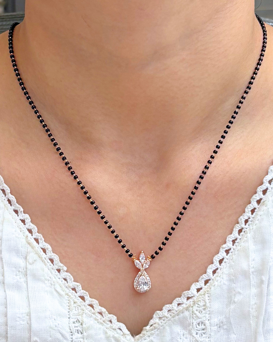 Ahira Full Black Beads  Mangalsutra
