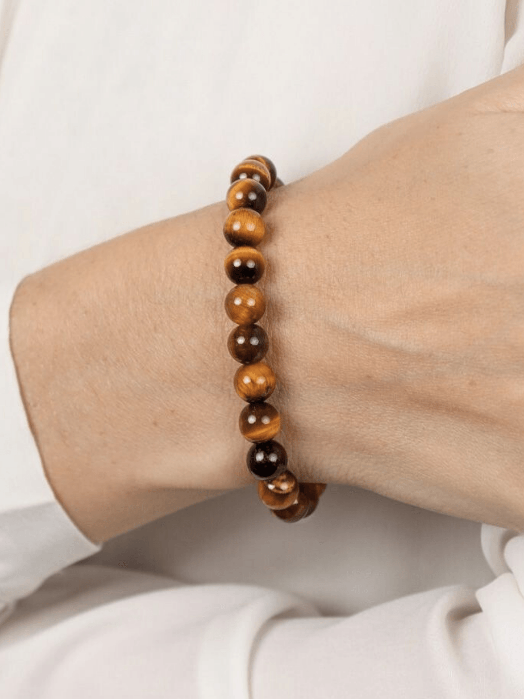 Tiger Eye Natural Stone Bracelet (UNISEX)  - Zeraki Jewels 