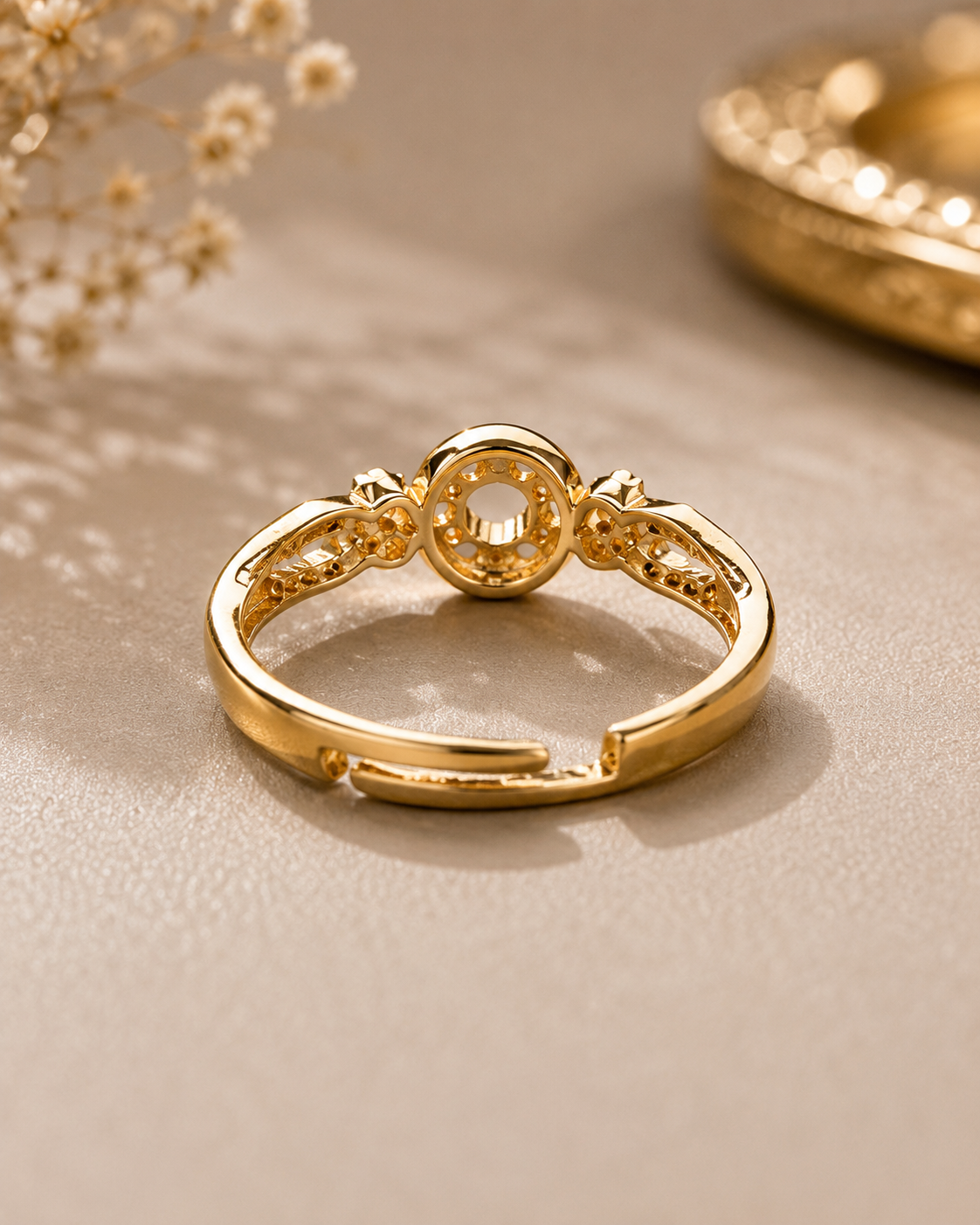 Hibis Adjustable Ring