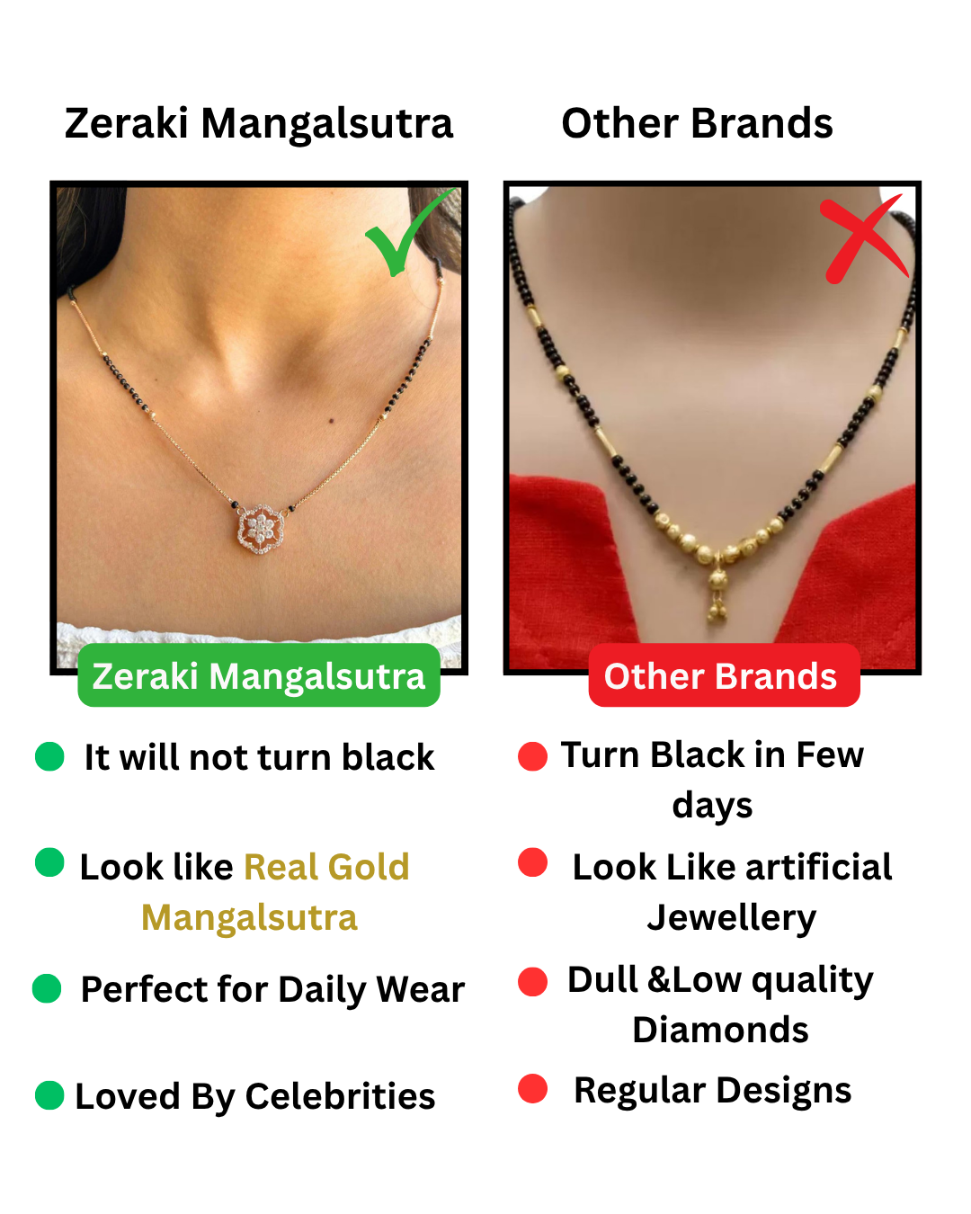 Solitaire Diamonds Flower Mangalsutra