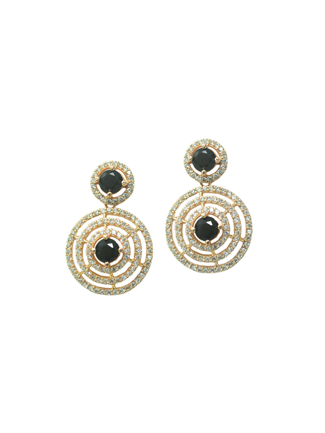 Multi-Color Stone Dangle Studs - Zerakijewels