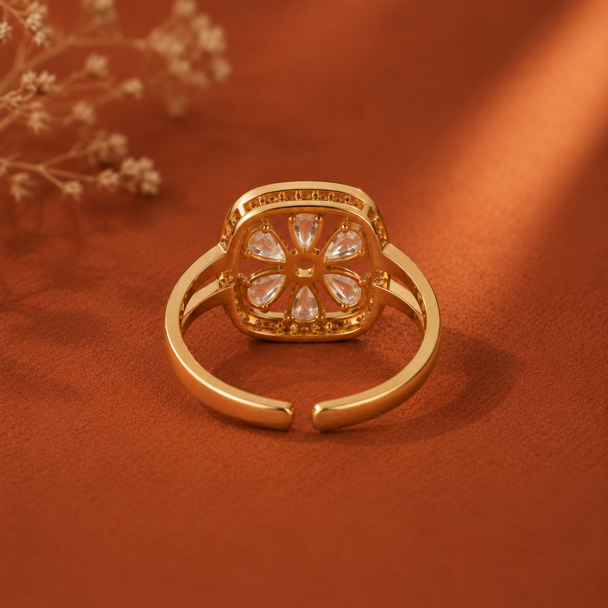 Lotus Adjustable Ring