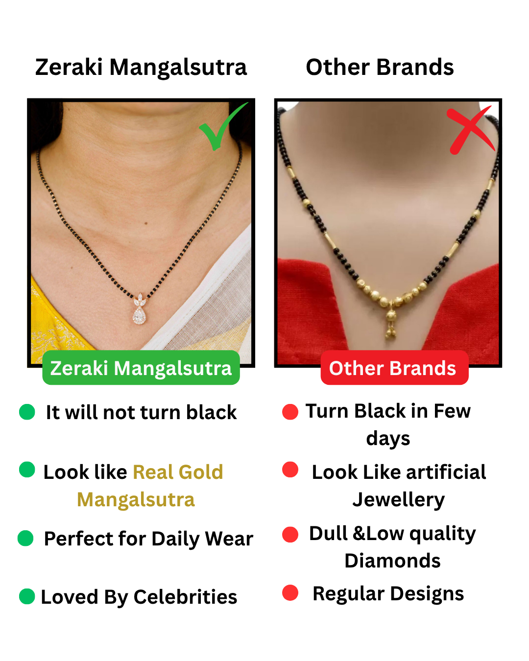 Ahira Full Black Beads  Mangalsutra