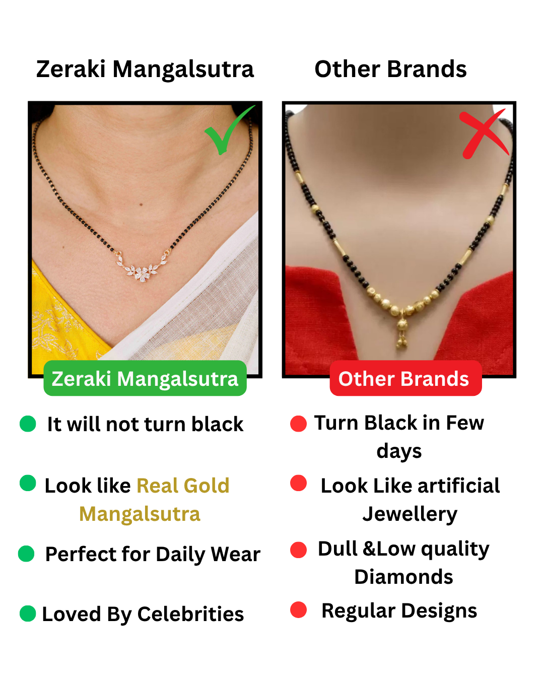 Mahira Full Black Beads Mangalsutra