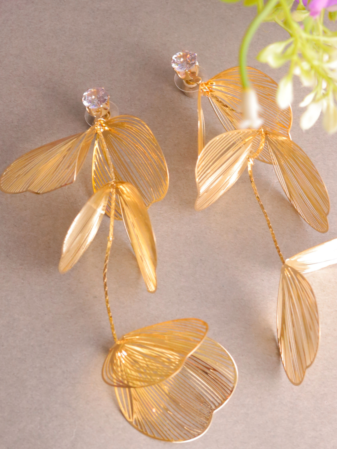 Hall of Fame Gold Plated Earrings