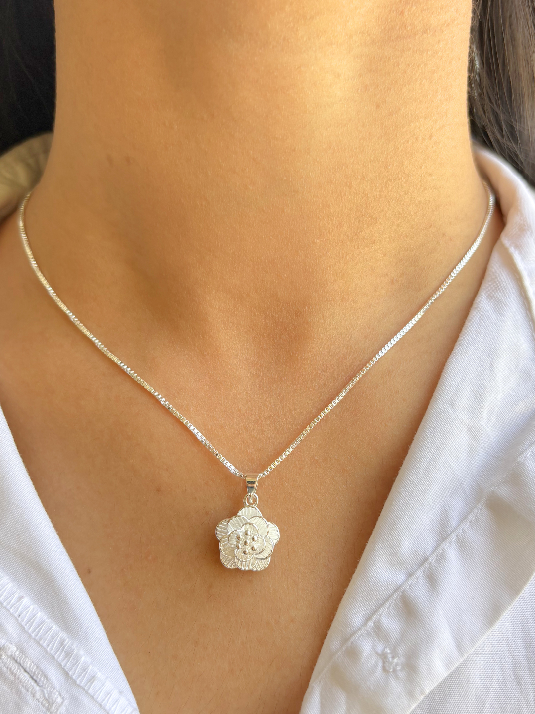 Silver Bloom Necklace