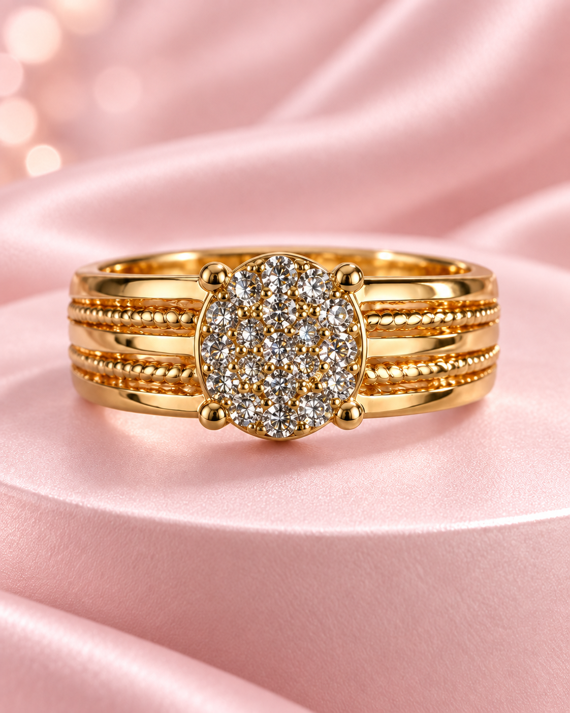 Pave Adjustable Ring