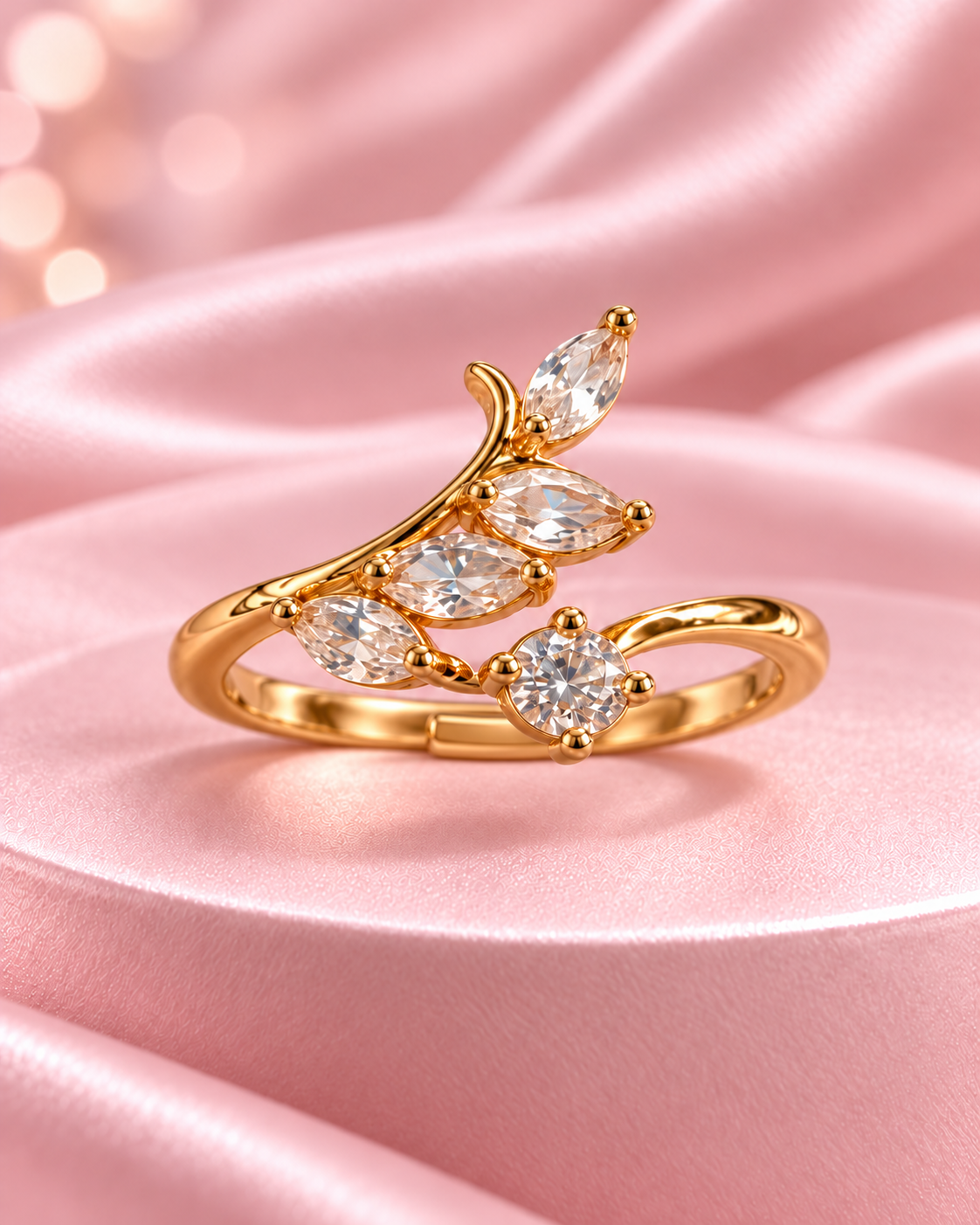 Petals Adjustable Ring