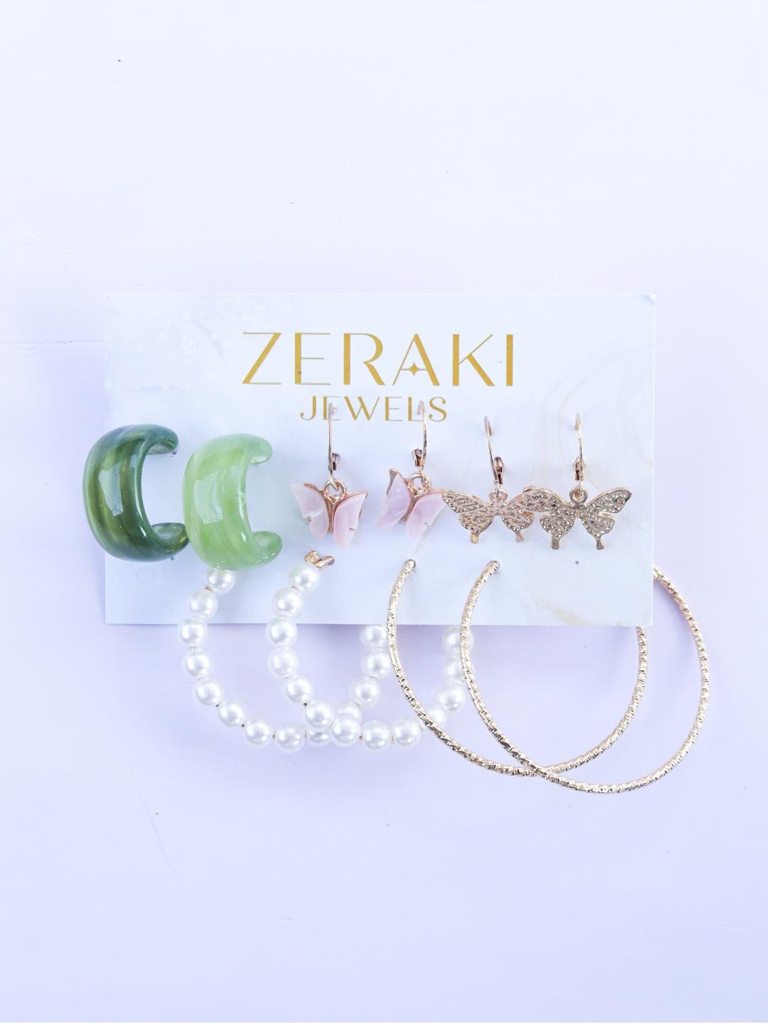 Majesty Melody Earrings Combo - Zerakijewels