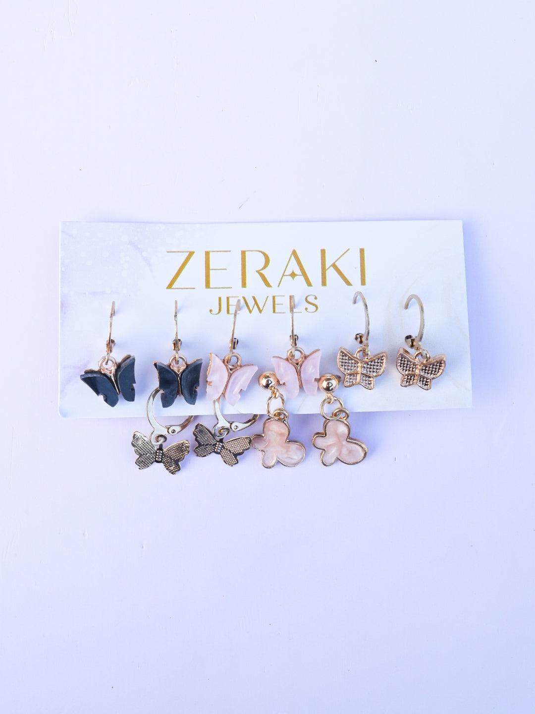Fun and Flirty Earrings Combo - Zeraki Jewels 