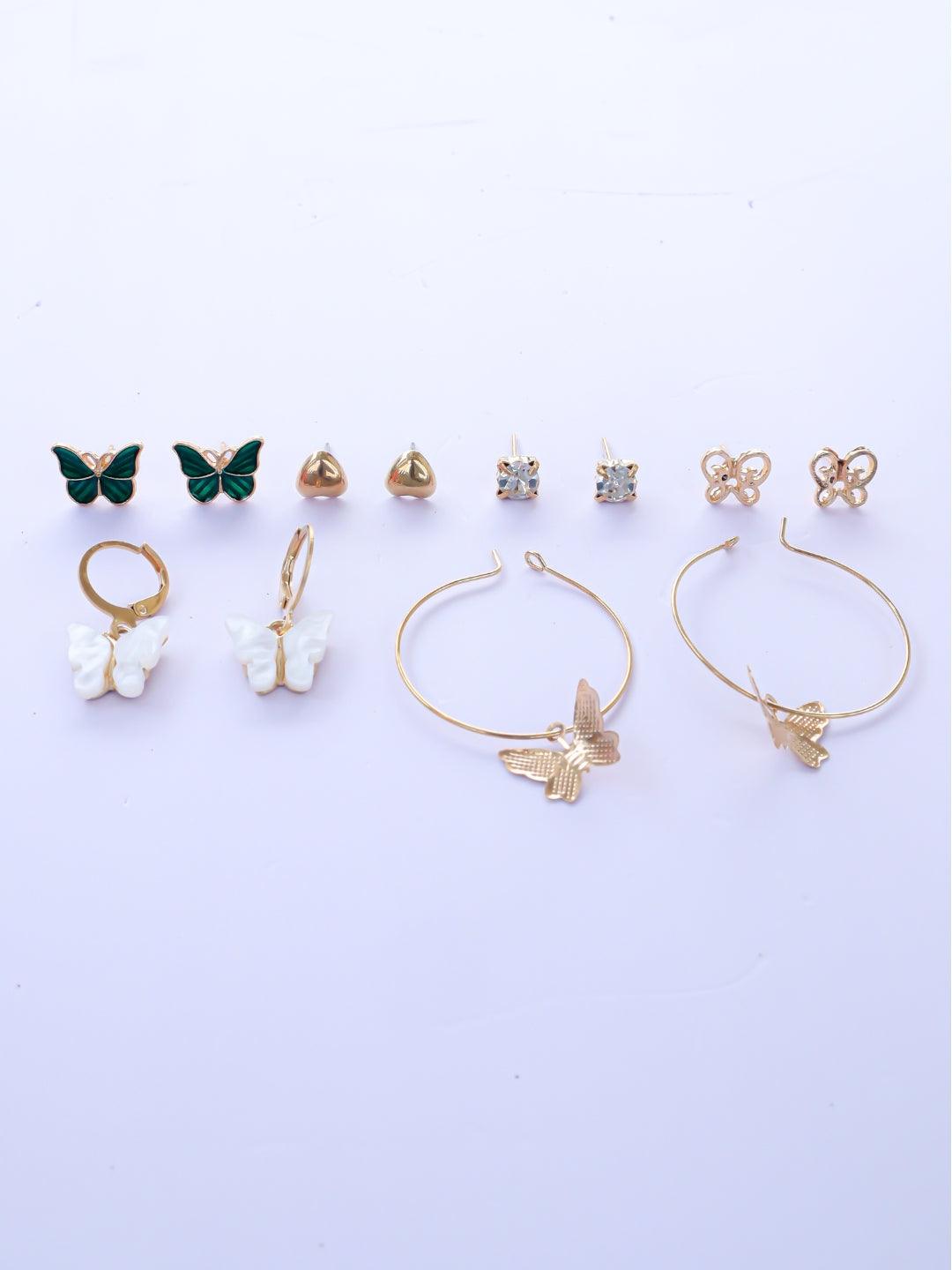 Elegant Butterfly Earrings combo - Zeraki Jewels  