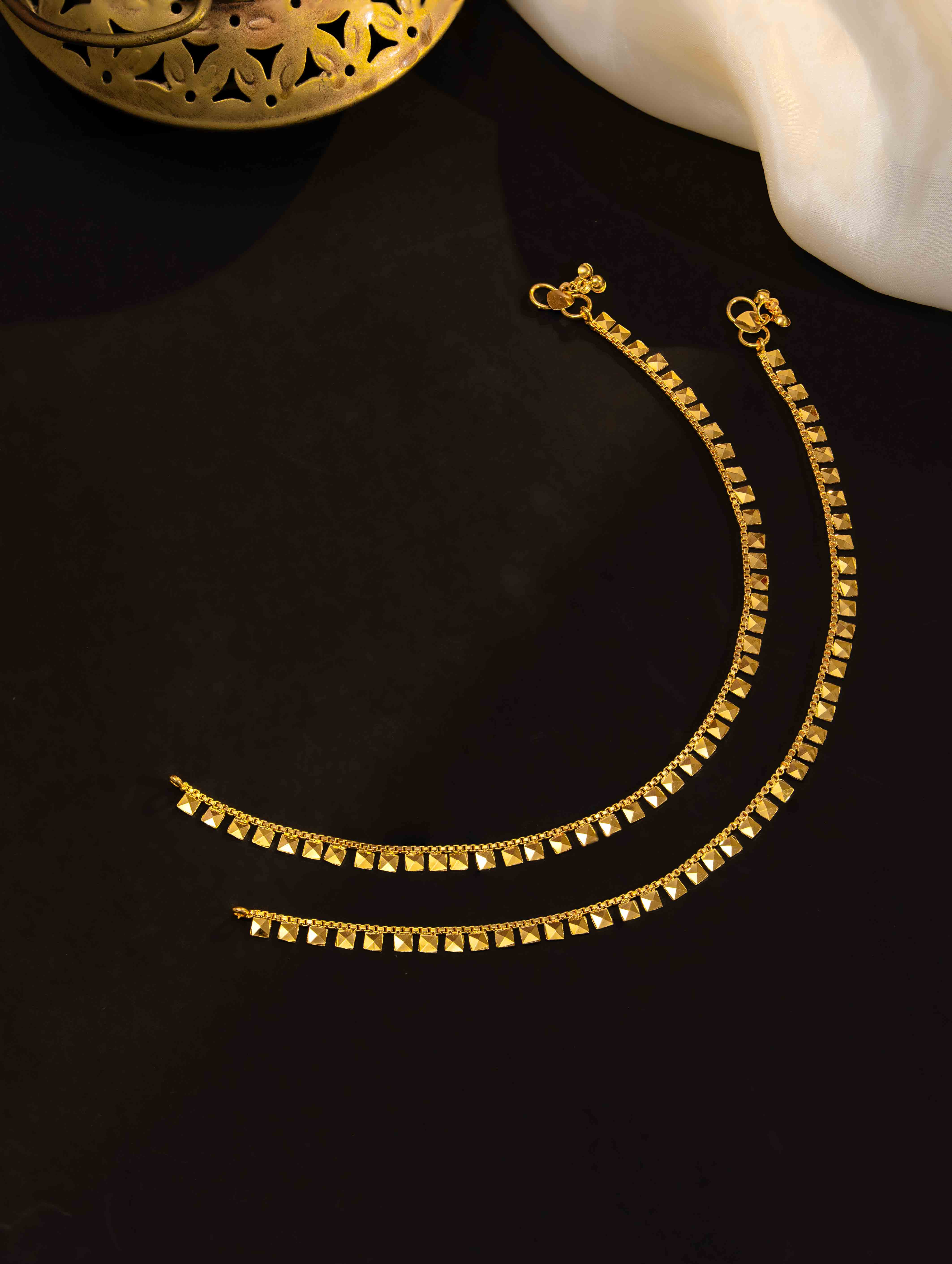 Rashi Gold Payal. ( Set of 2)