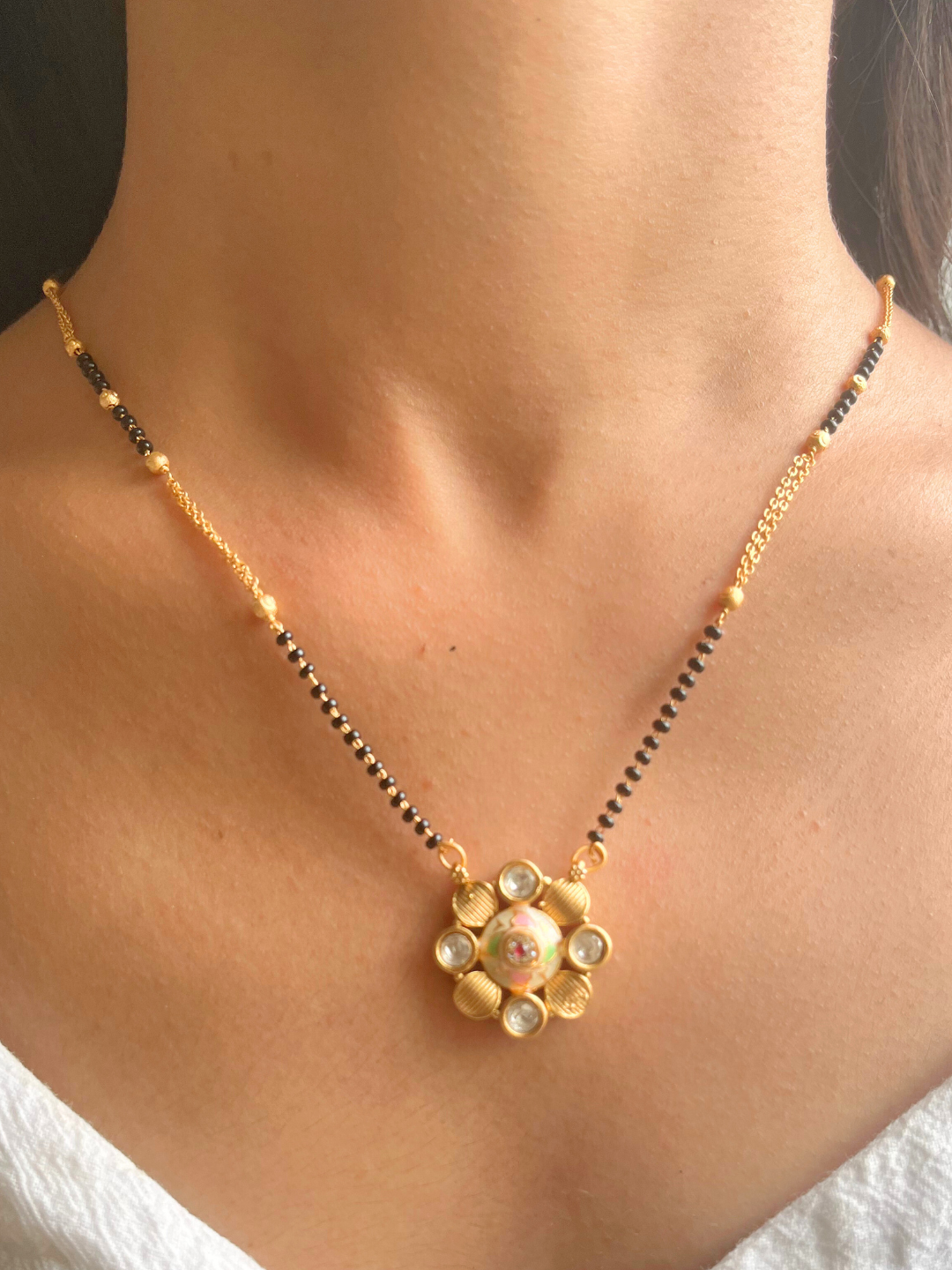 Amrapali Mangalsutra.  (Handcrafted Kundan)