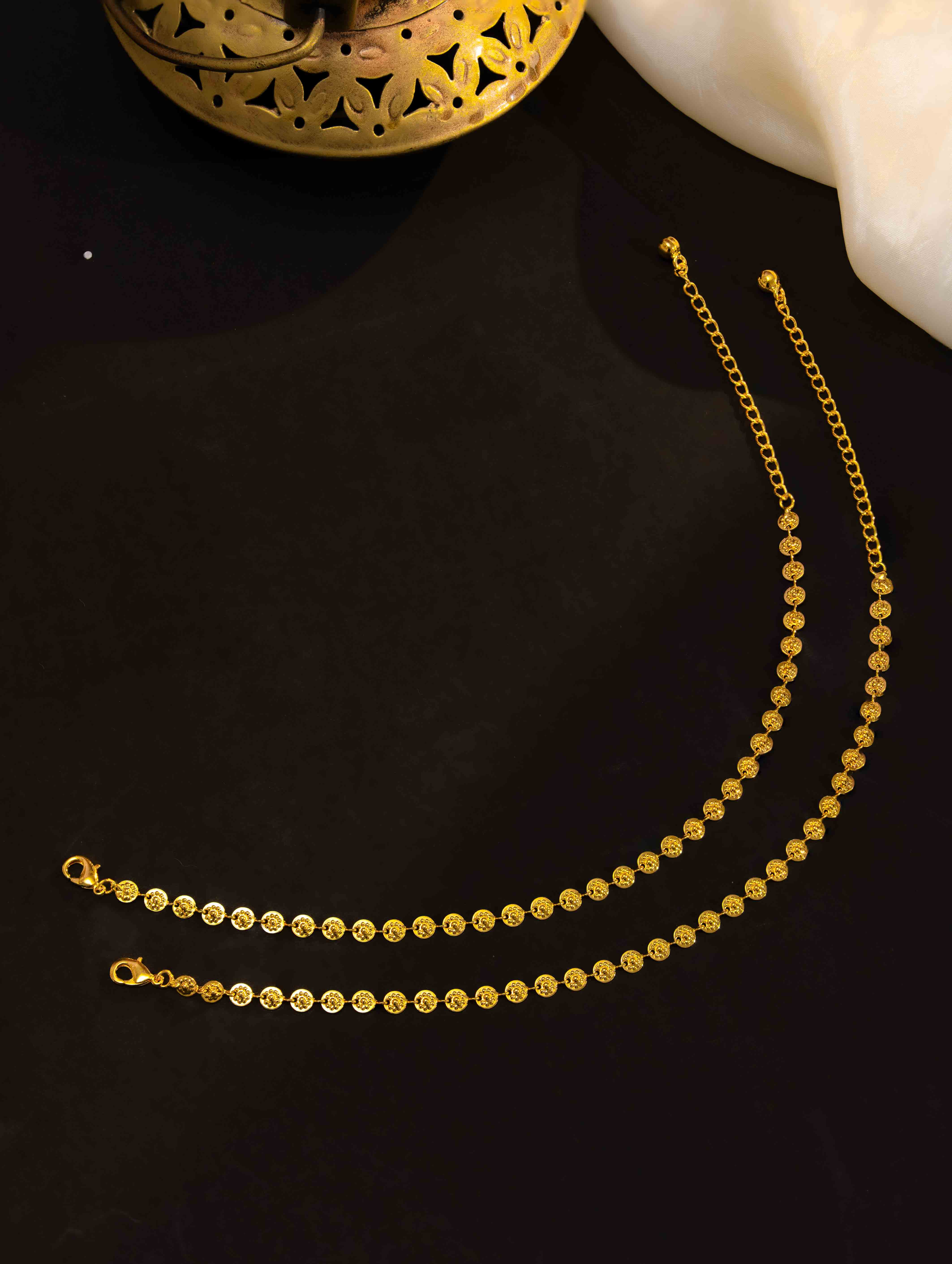 Vanshika Gold Payal. ( Set of 2)
