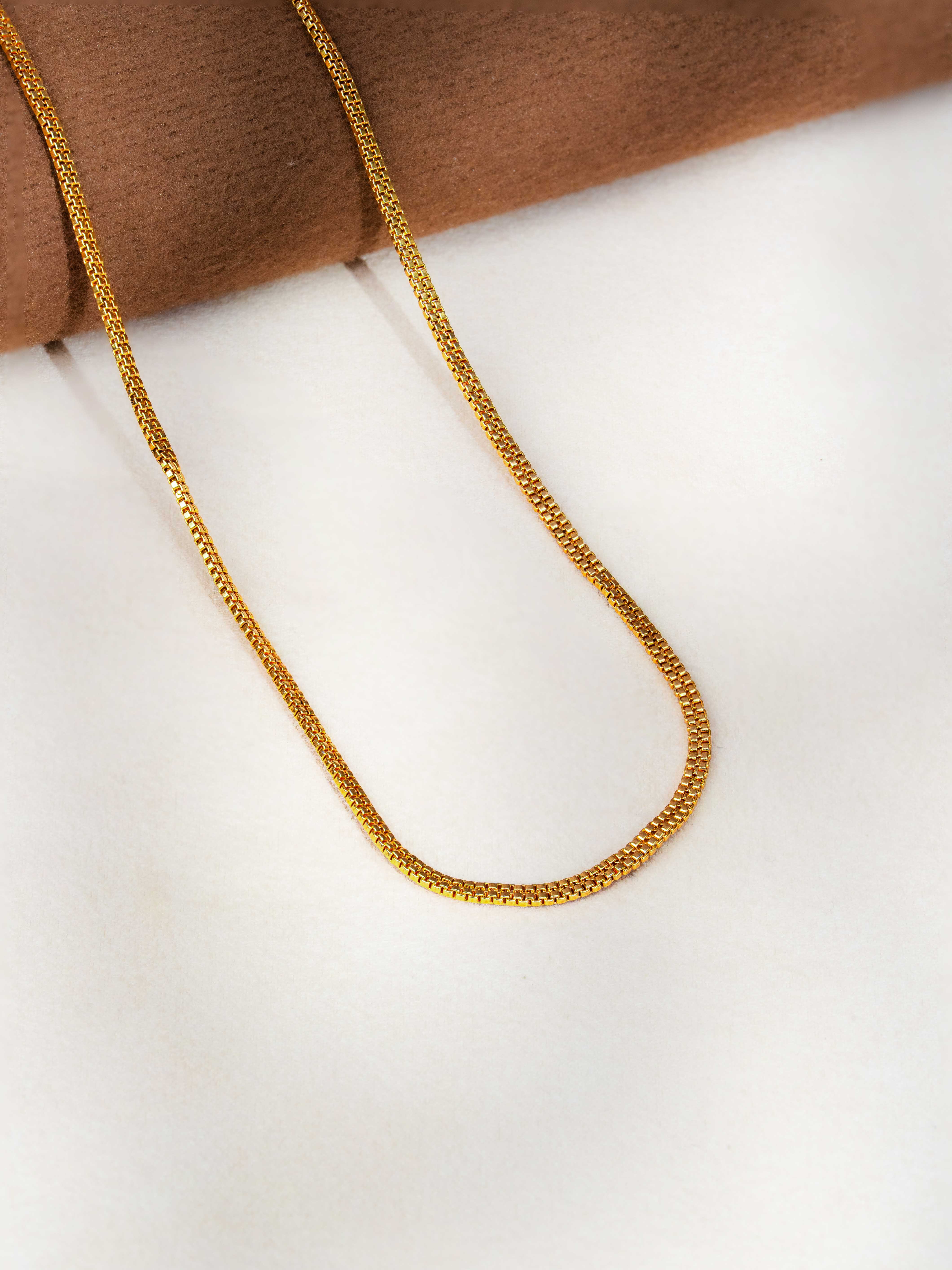 Double Boxing Gold Chain