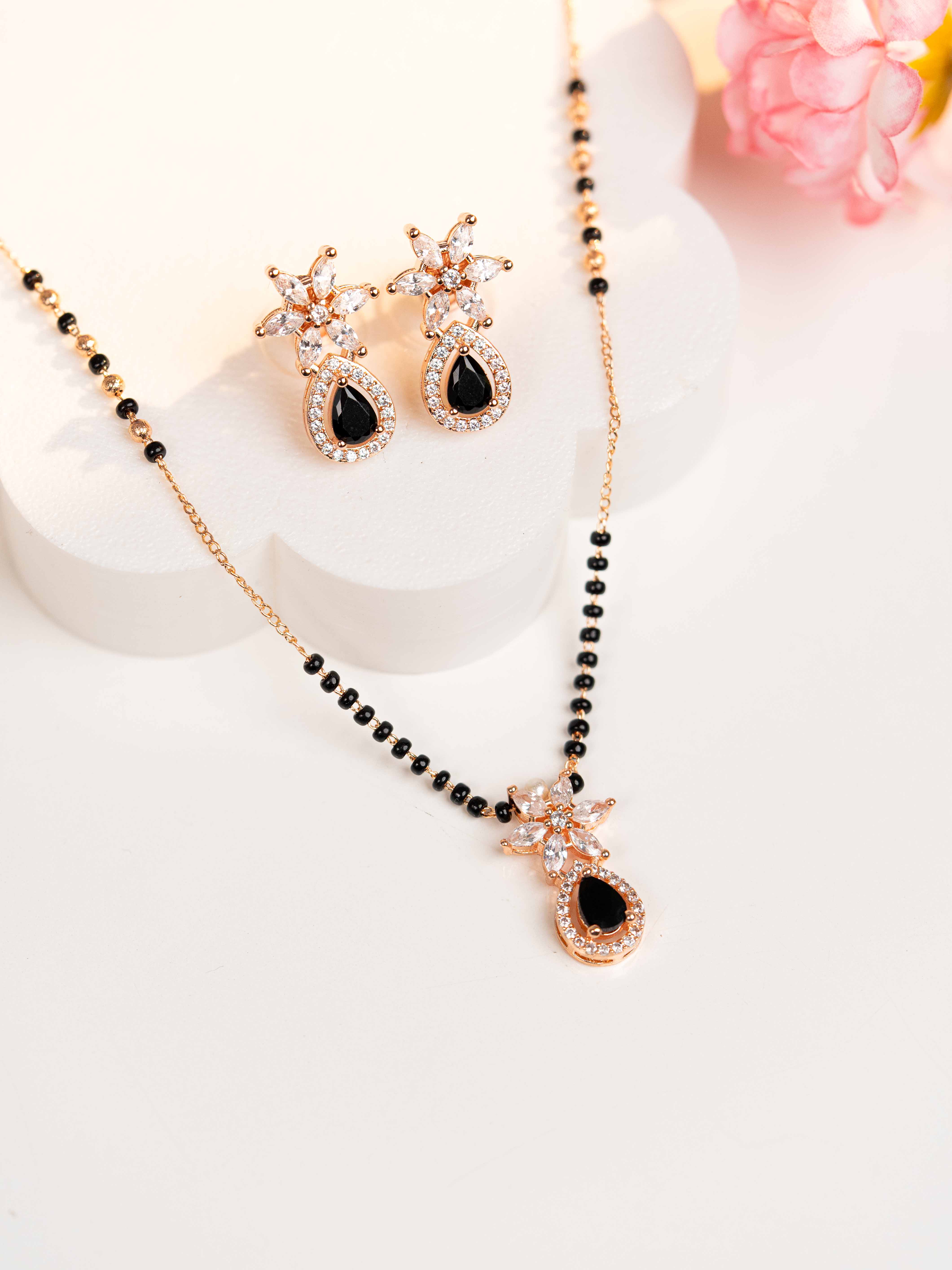 Ahana Black  Mangalsutra Set