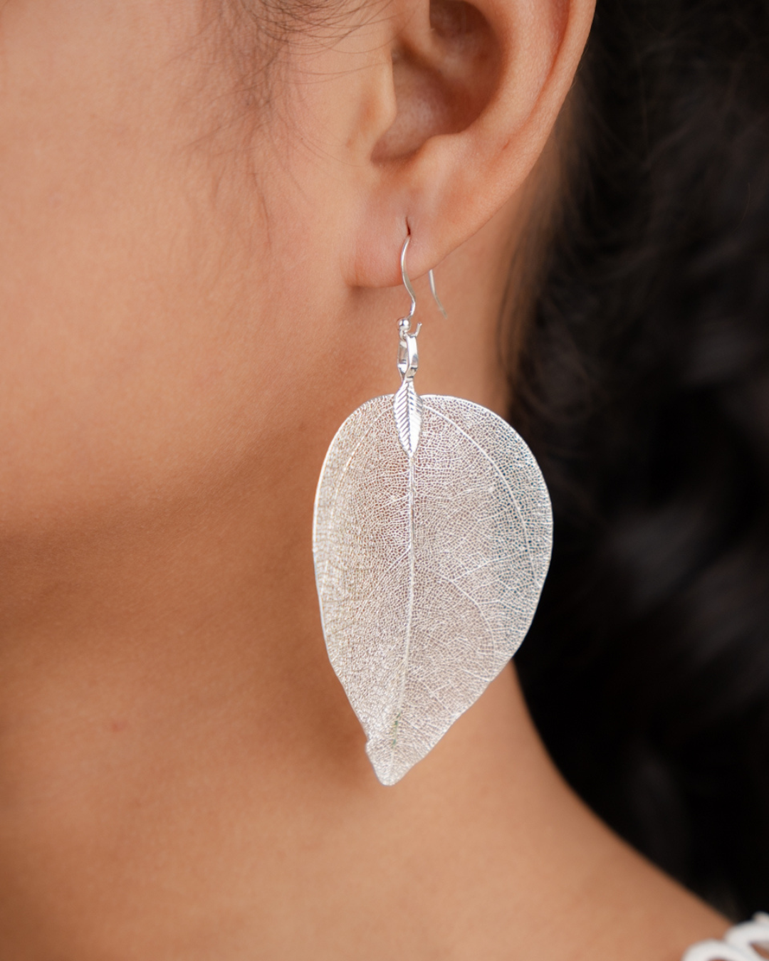 Feuilla  Necklace Set (Silver)