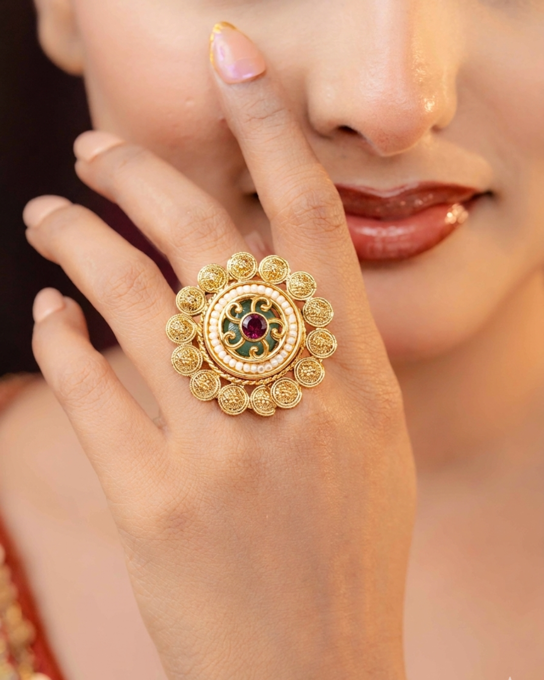 Royal Utsav Adjustable Ring