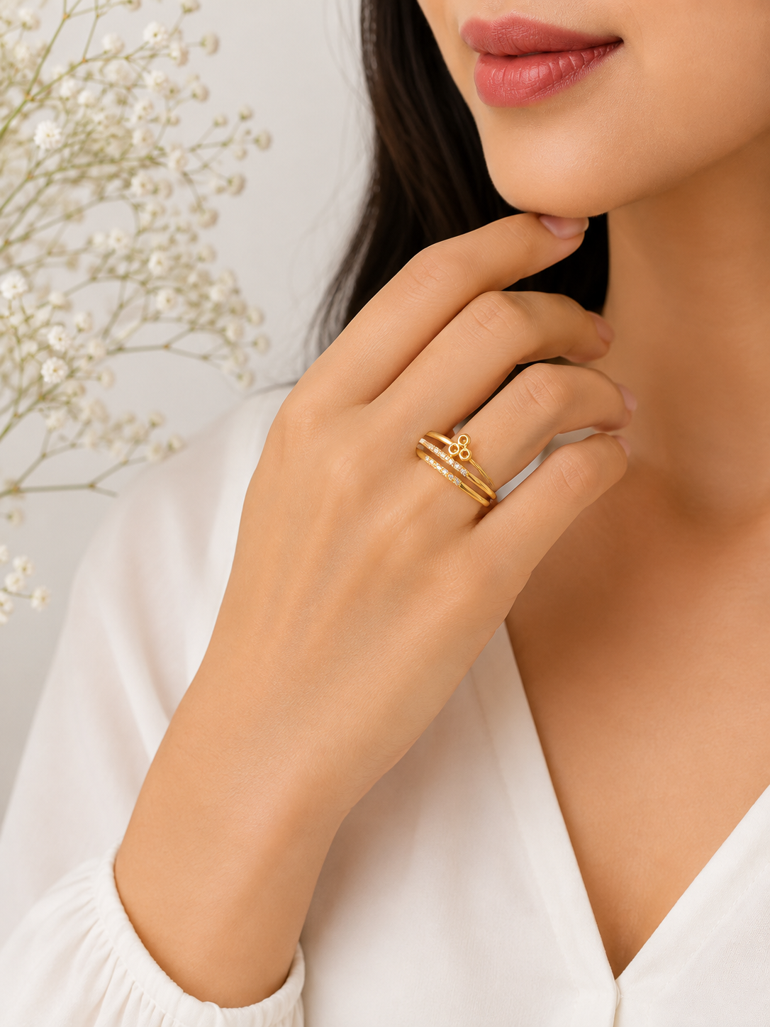 Tulip Adjustable Ring