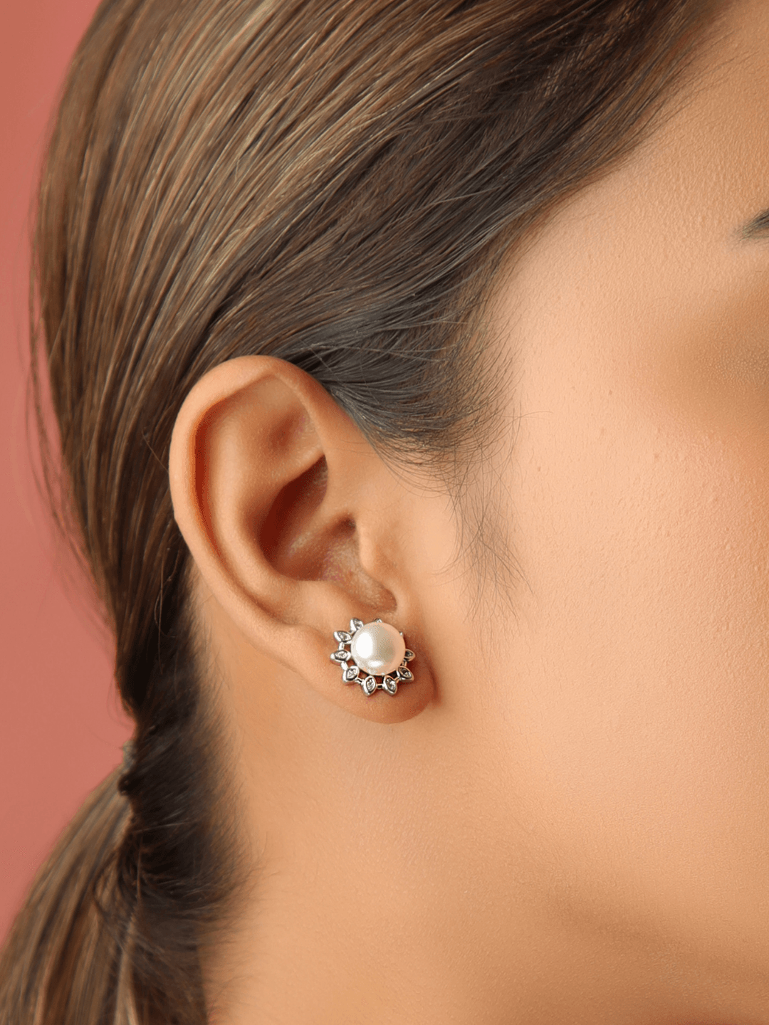 Sunflower Silver Studs - Zeraki Jewels 