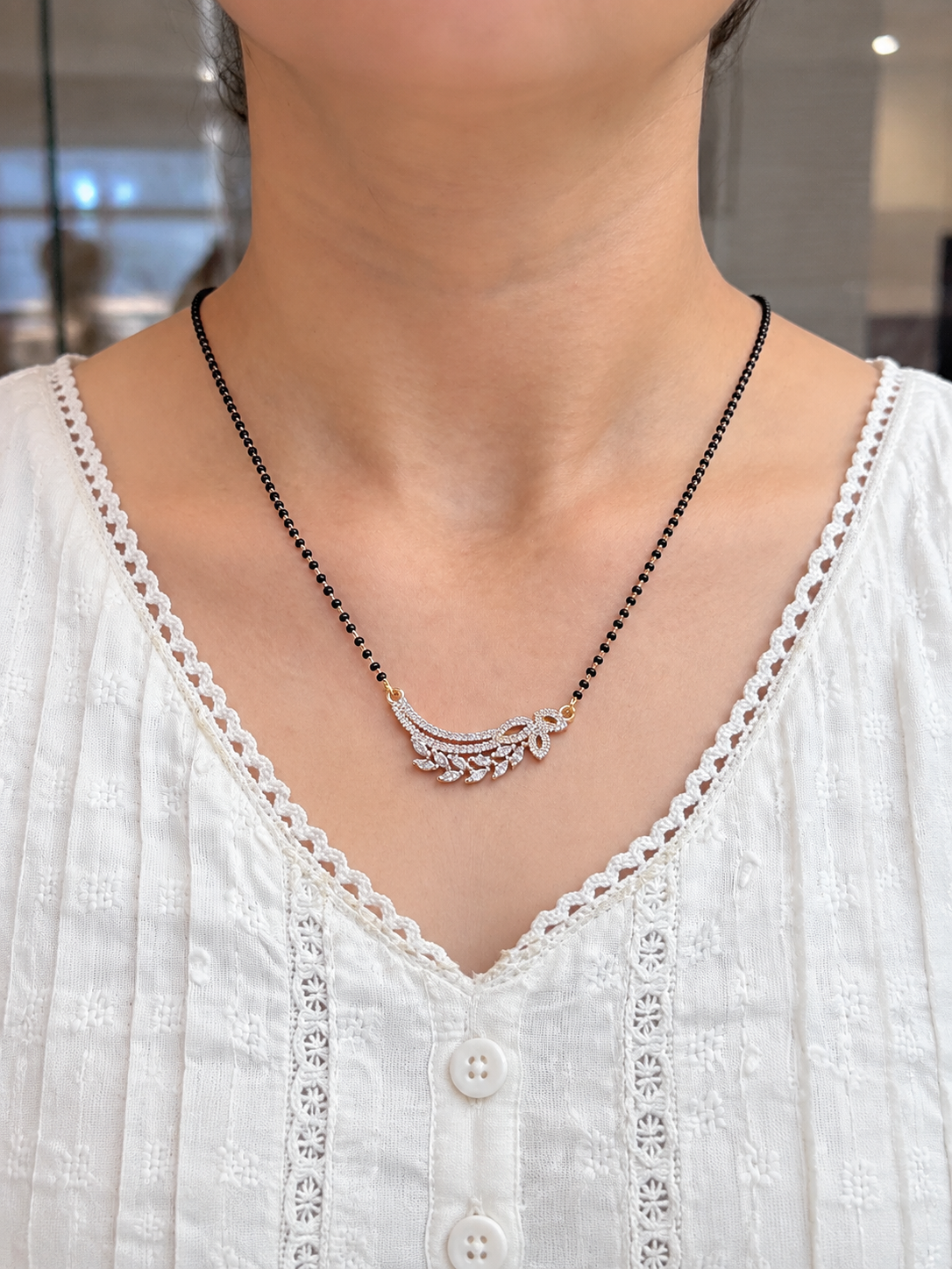 Ritvi Full Black Beads Mangalsutra