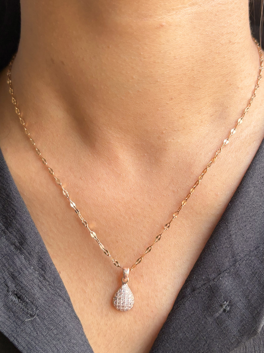 Sparkling Crystal Drop Necklace