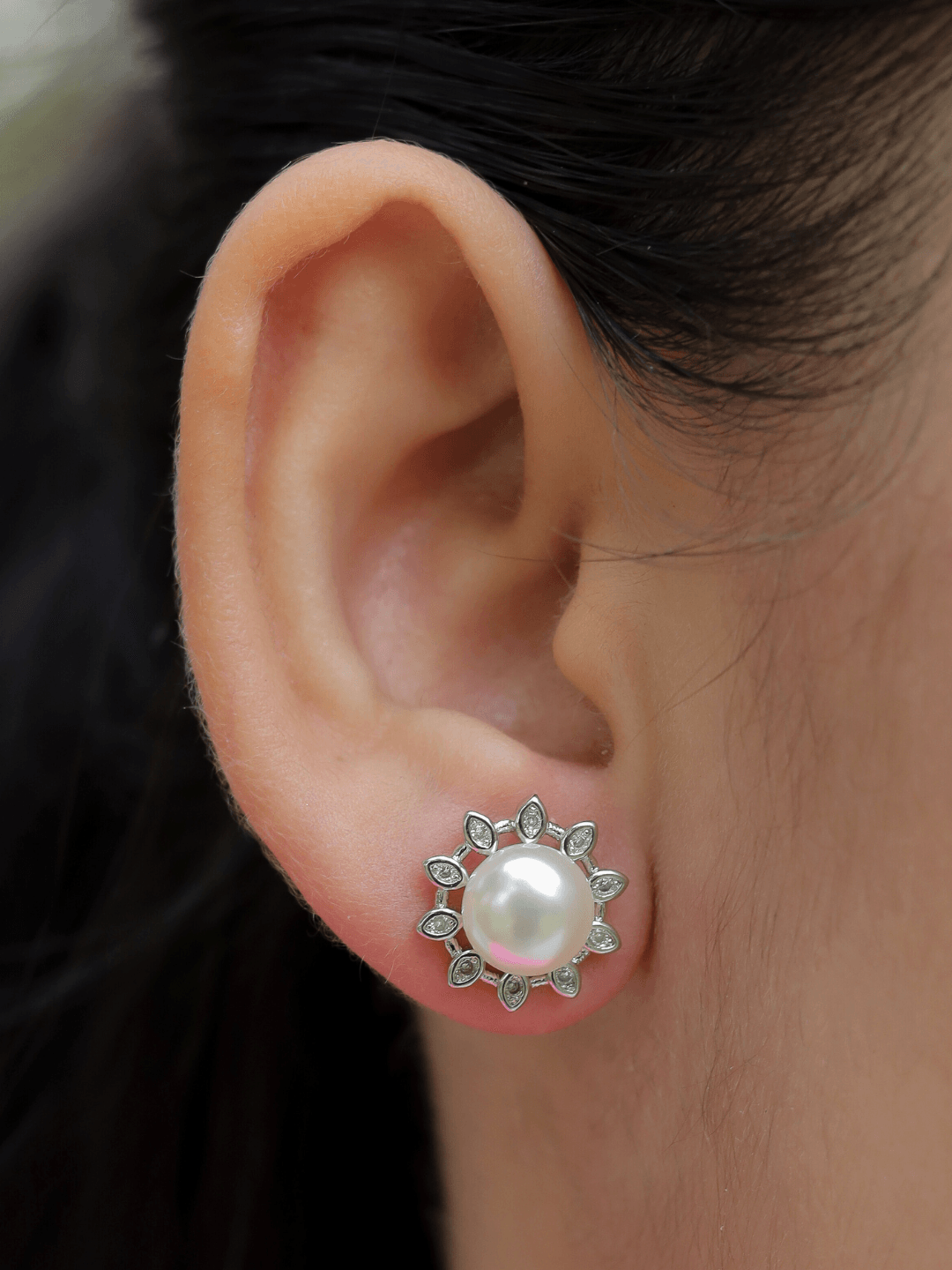 Sunflower Silver Studs - Zeraki Jewels 