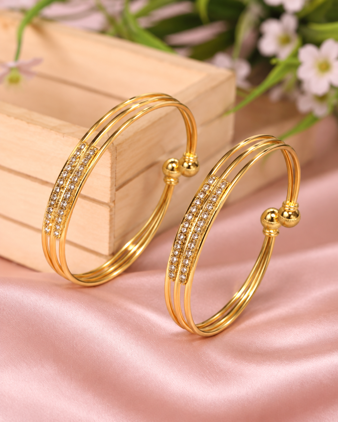Vini Adjustable Bangle. (Set of 2 )